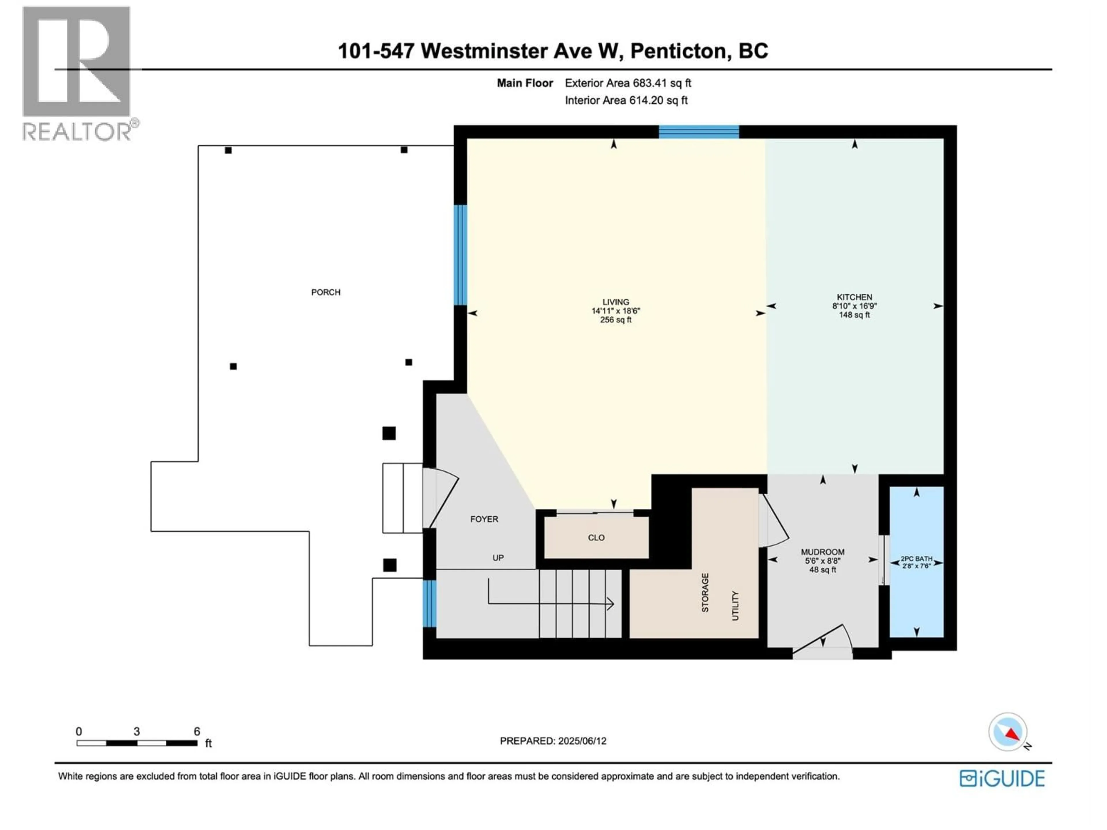 Floor plan for 101 - 547 WESTMINSTER AVENUE, Penticton British Columbia V2A1K4