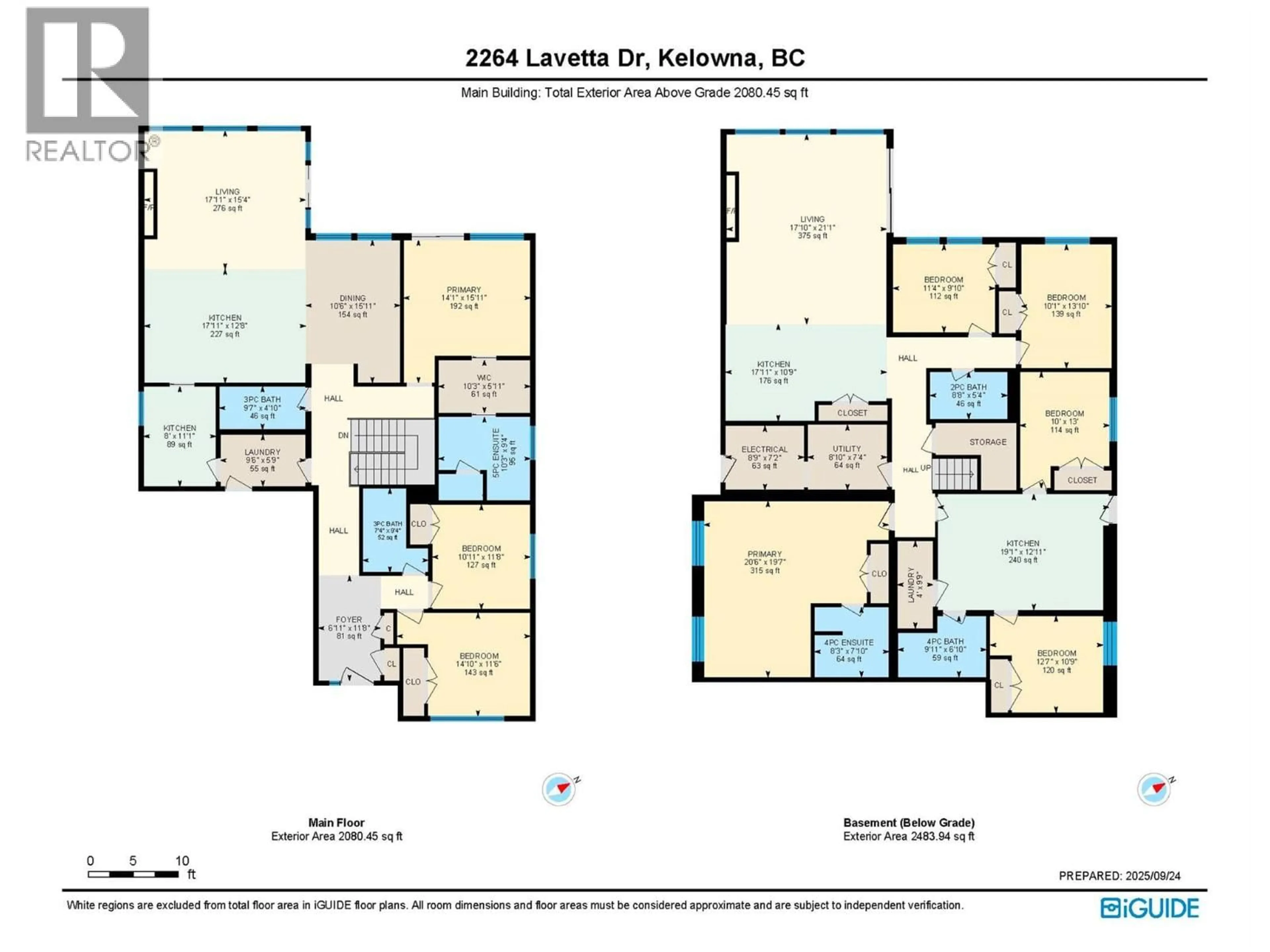 Floor plan for 2264 LAVETTA DRIVE, Kelowna British Columbia V1P1V1