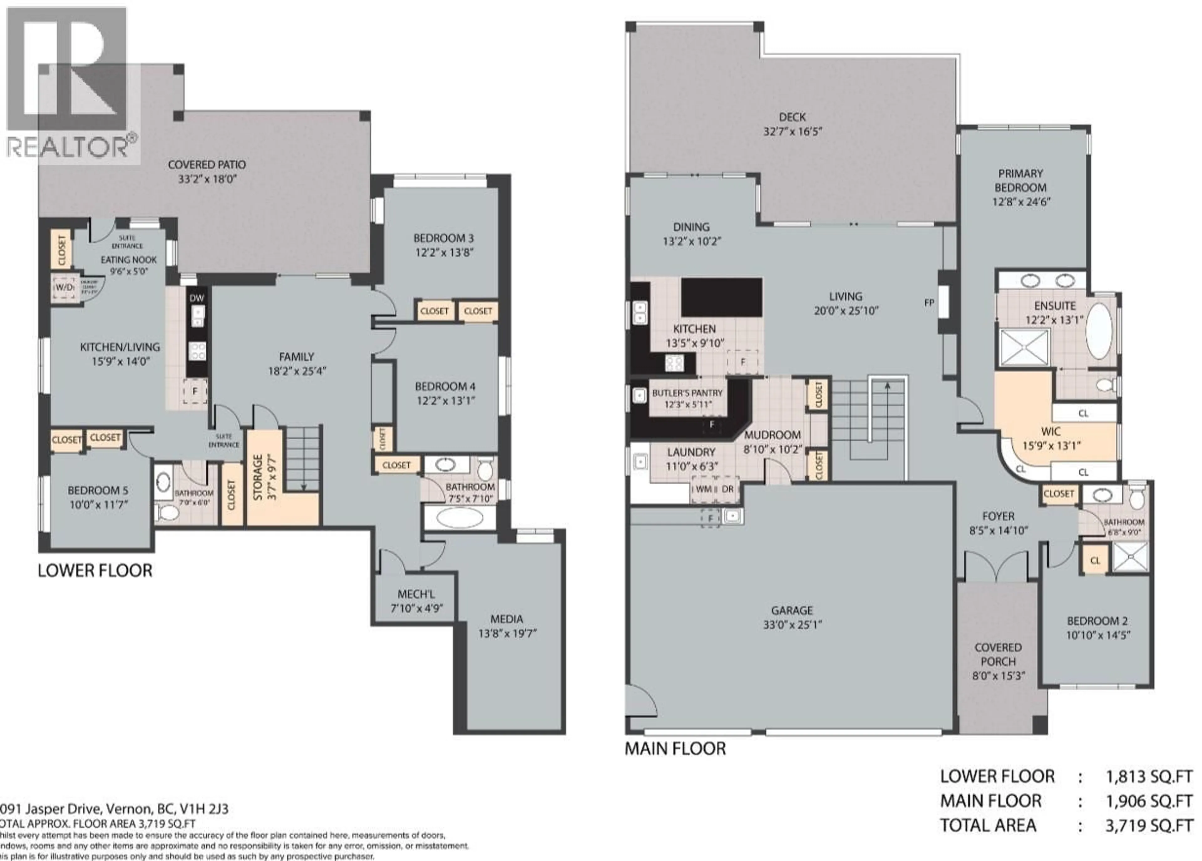 Floor plan for 7091 JASPER DRIVE, Vernon British Columbia V1H2J3