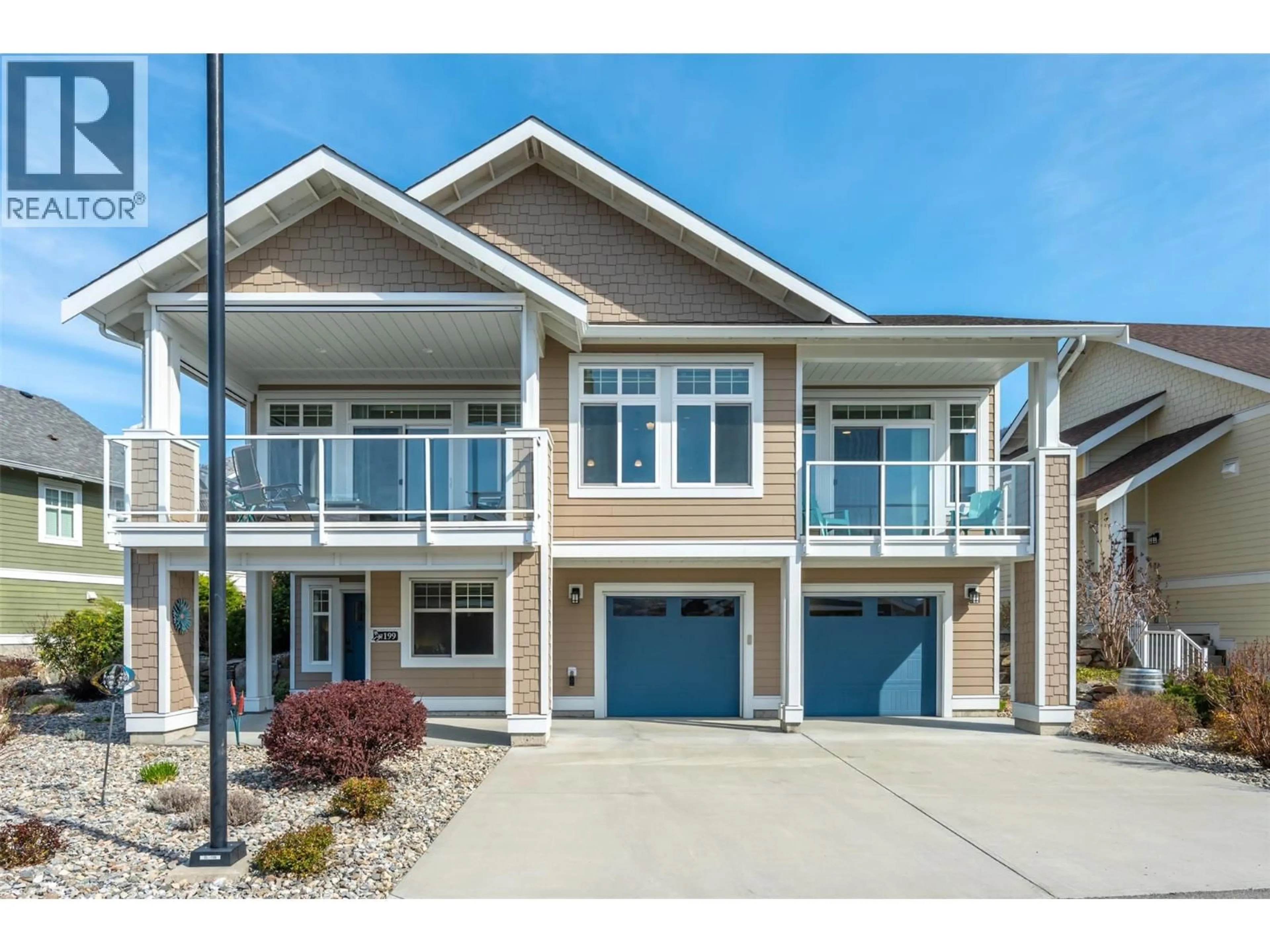 Home with vinyl exterior material, street for 199 - 2450 RADIO TOWER ROAD, Oliver British Columbia V0H1T1