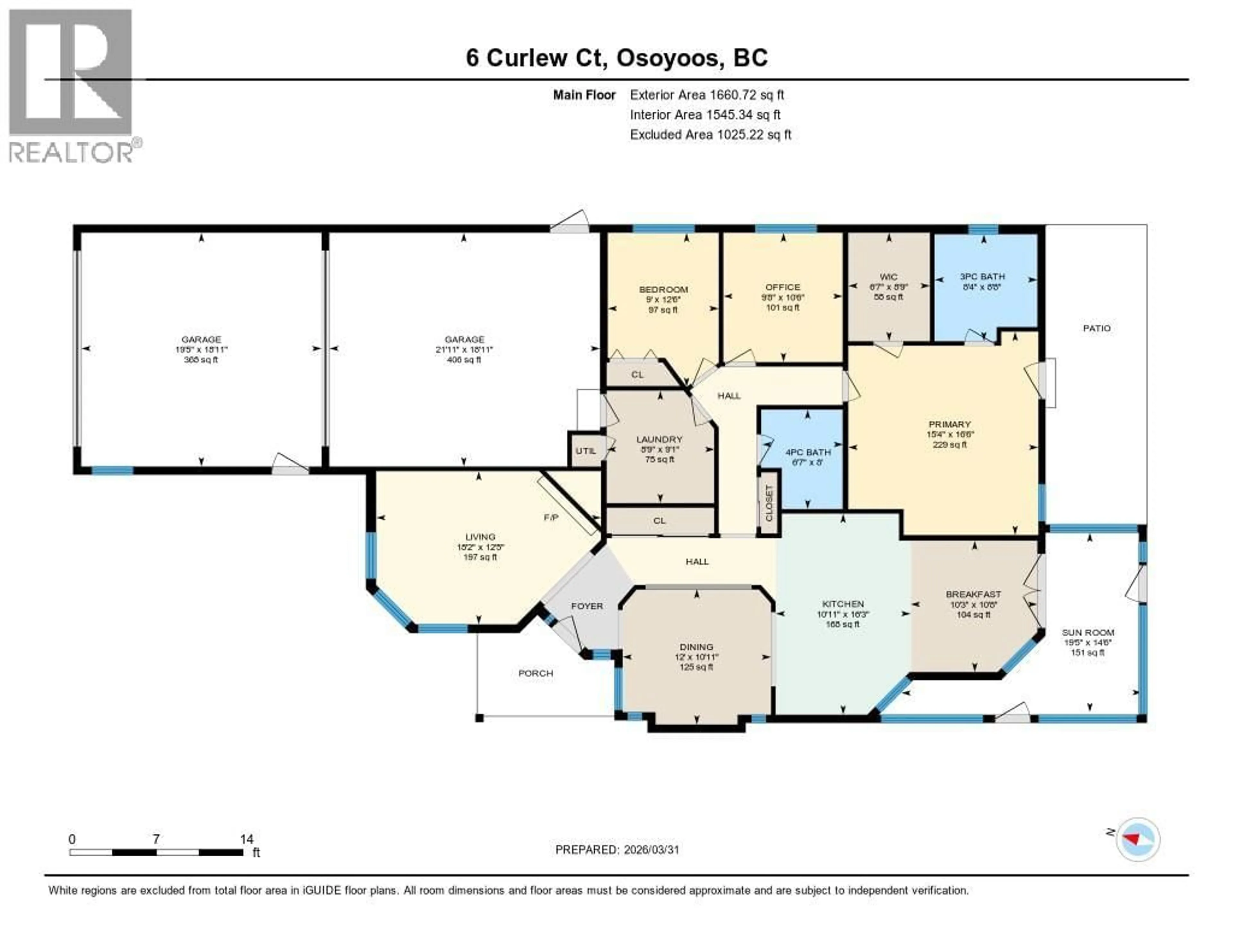 Floor plan for 6 CURLEW COURT, Osoyoos British Columbia V0H1V5