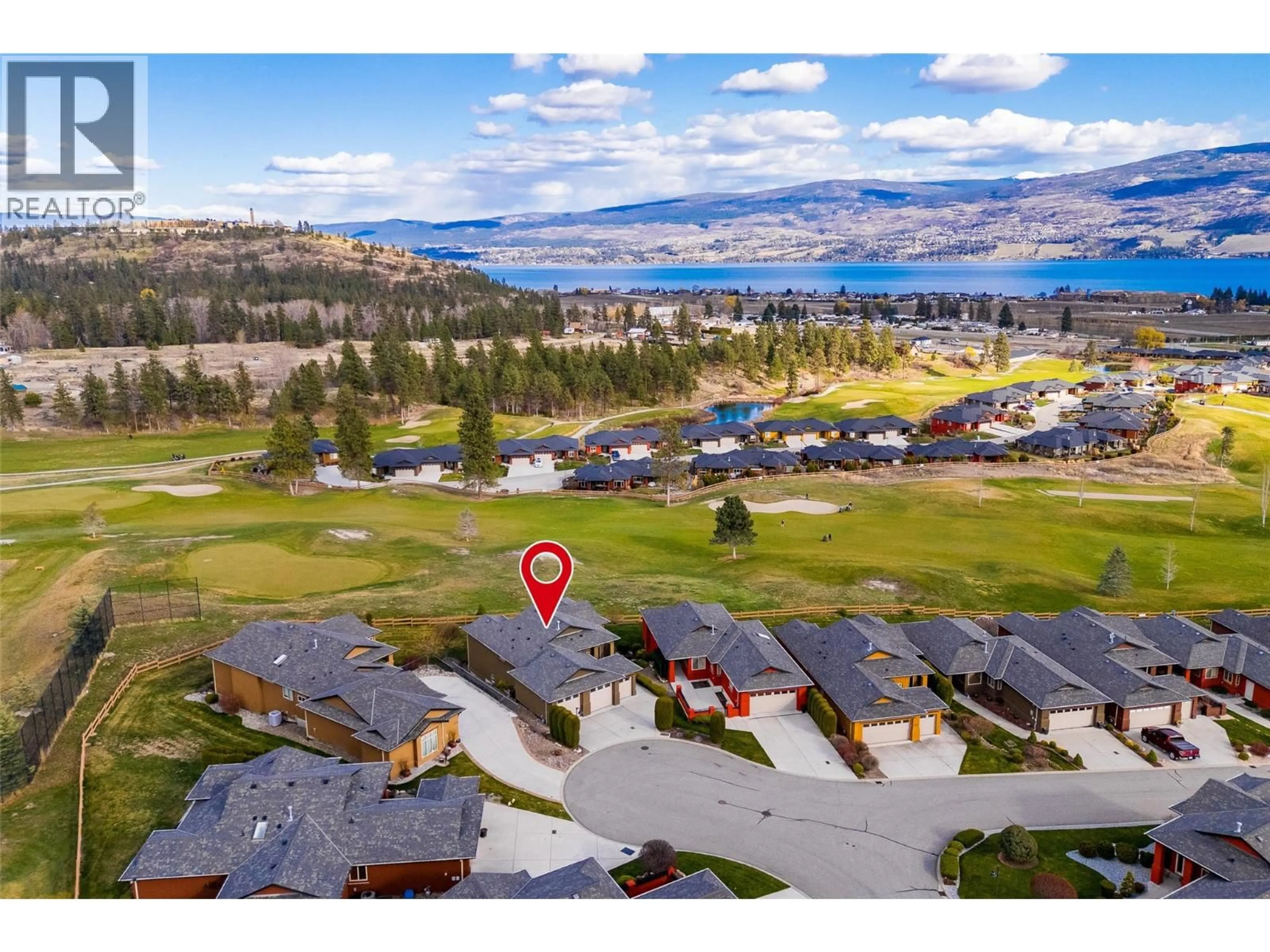 A pic from outside/outdoor area/front of a property/back of a property/a pic from drone, water/lake/river/ocean view for 4124 SOLANA PLACE, Westbank British Columbia V4T2Y9