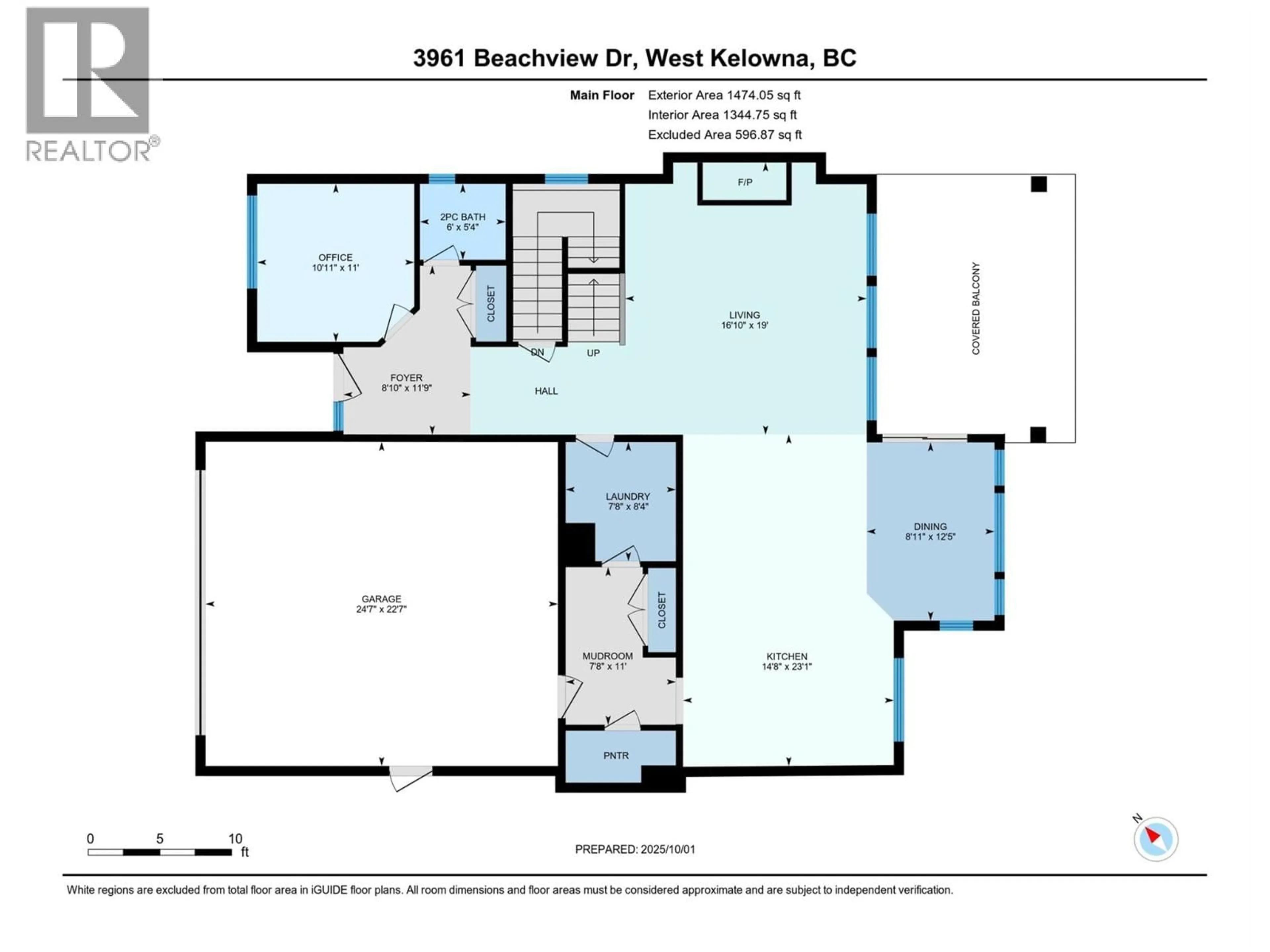 Floor plan for 3961 BEACHVIEW DRIVE EAST, West Kelowna British Columbia V4T2K1