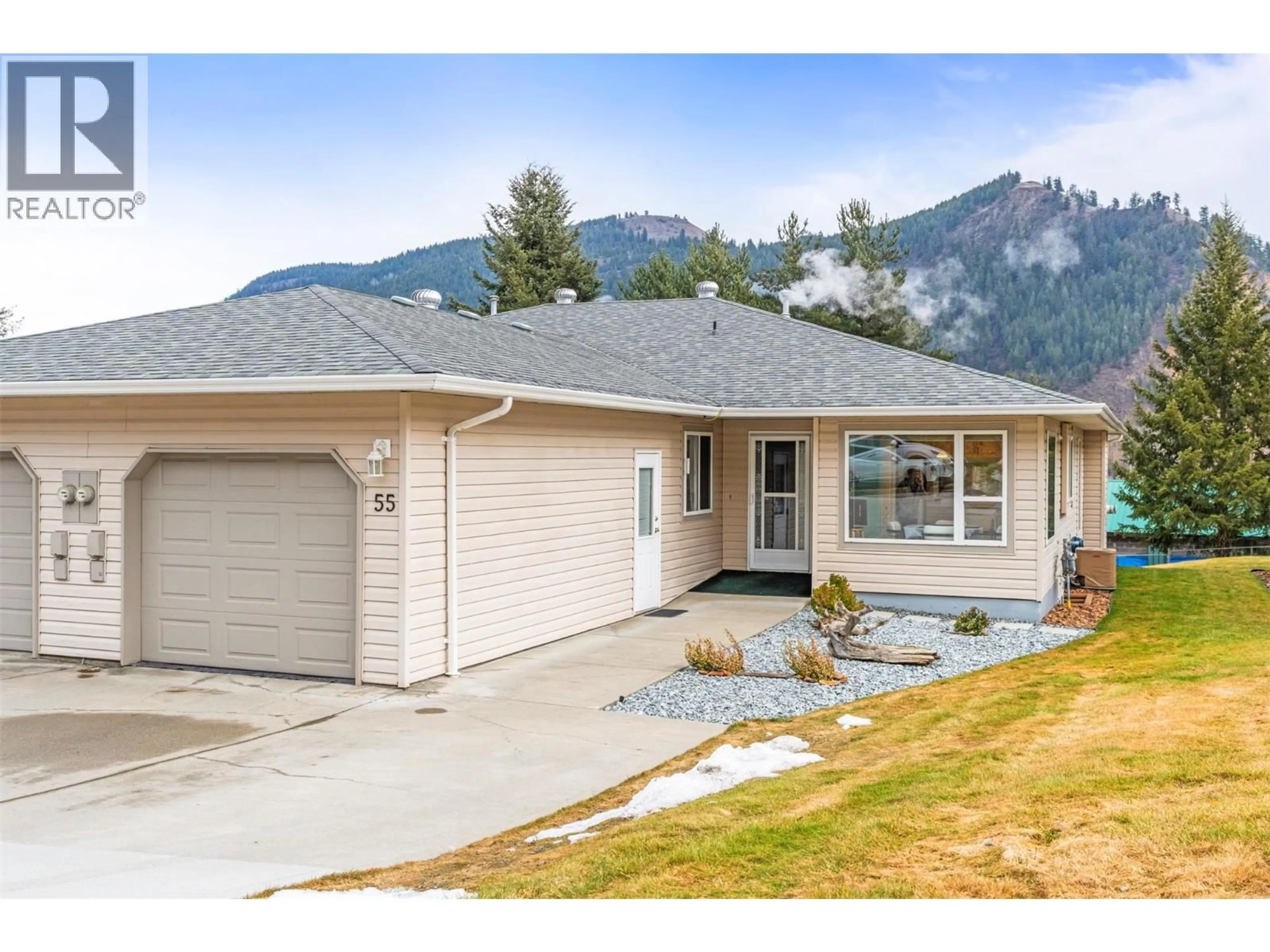 Home with vinyl exterior material, mountain view for 55 - 2675 PINE AVENUE, Lumby British Columbia V0E2G5