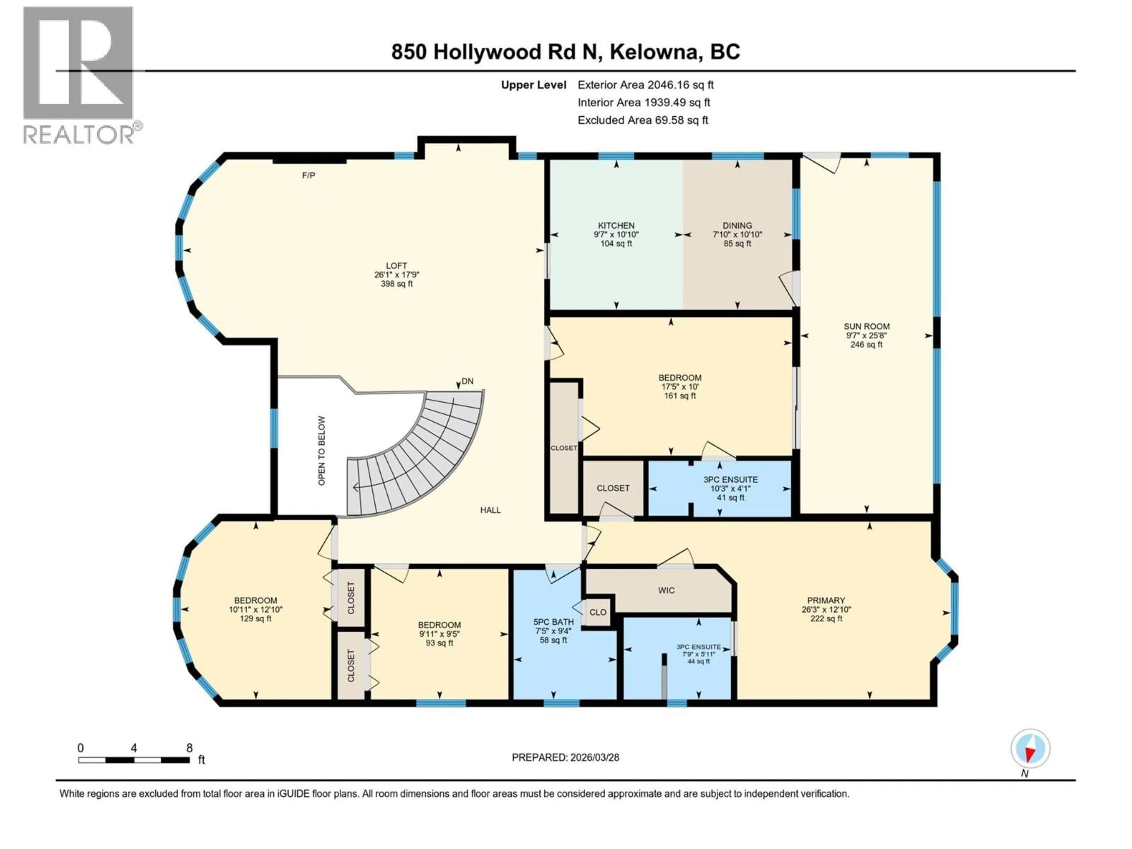 Floor plan for 850 HOLLYWOOD ROAD NORTH, Kelowna British Columbia V1X5Y7