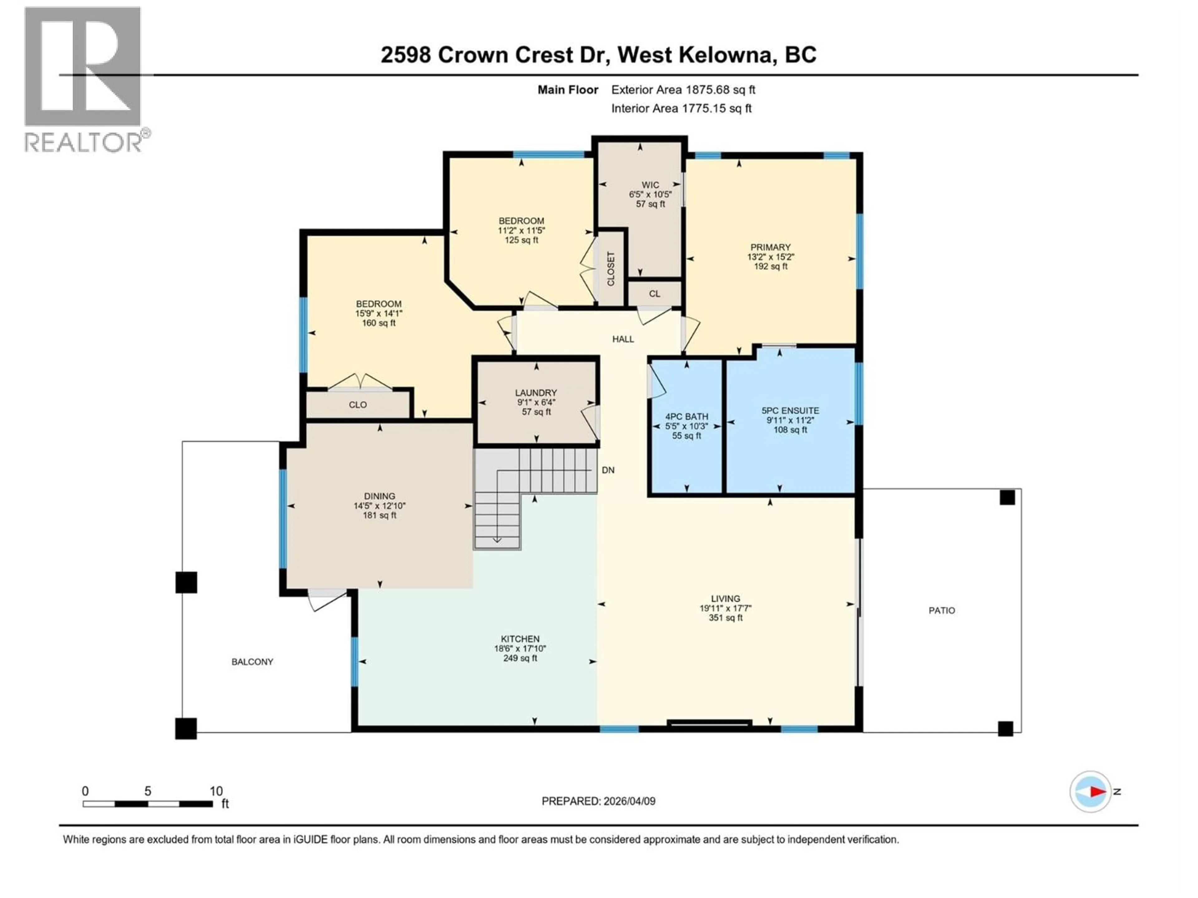 Floor plan for 2598 CROWN CREST DRIVE, West Kelowna British Columbia V4T3N3