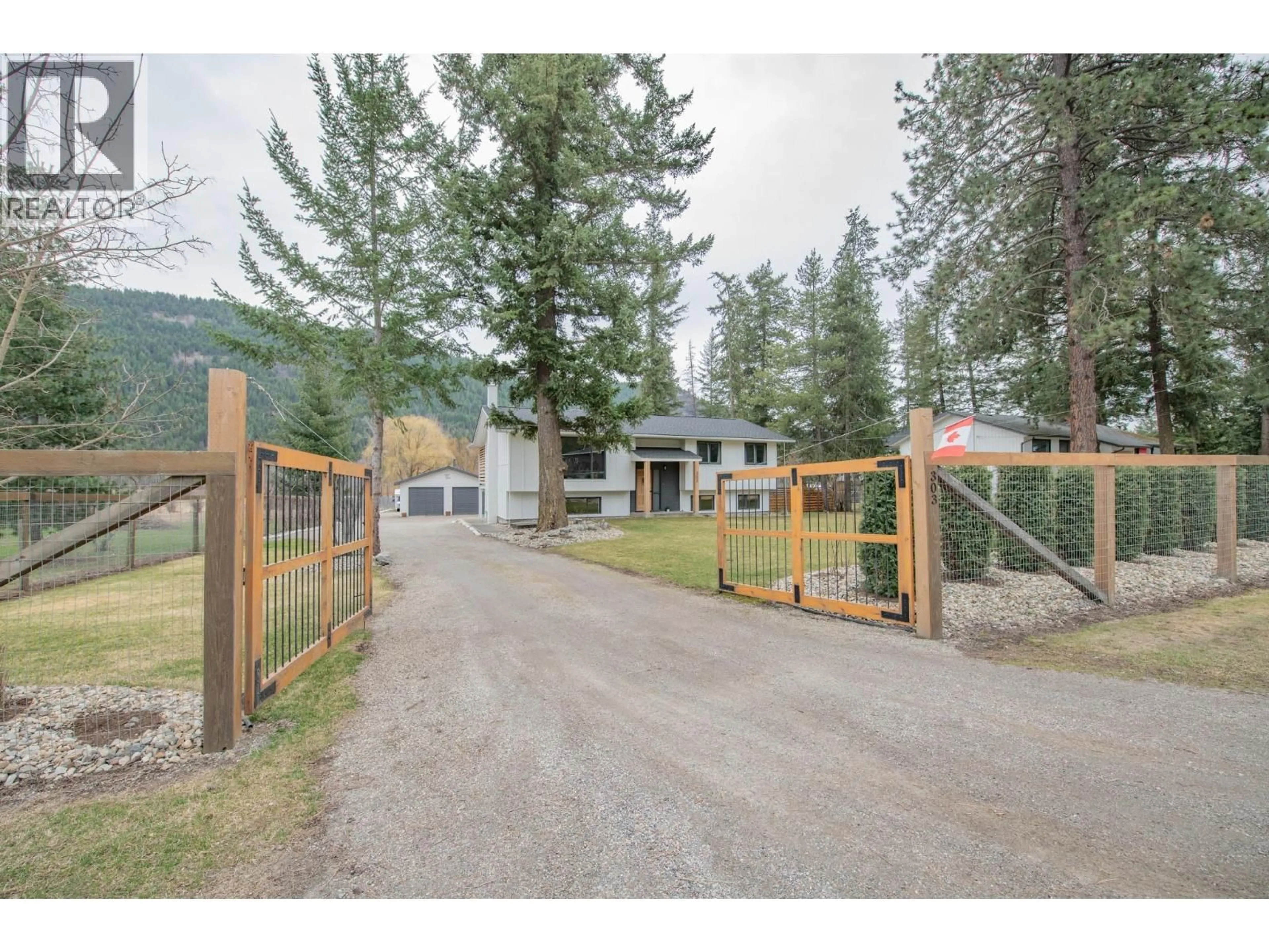 A pic from outside/outdoor area/front of a property/back of a property/a pic from drone, mountain view for 303 LUMBY MABEL LAKE ROAD, Lumby British Columbia V0E2G5