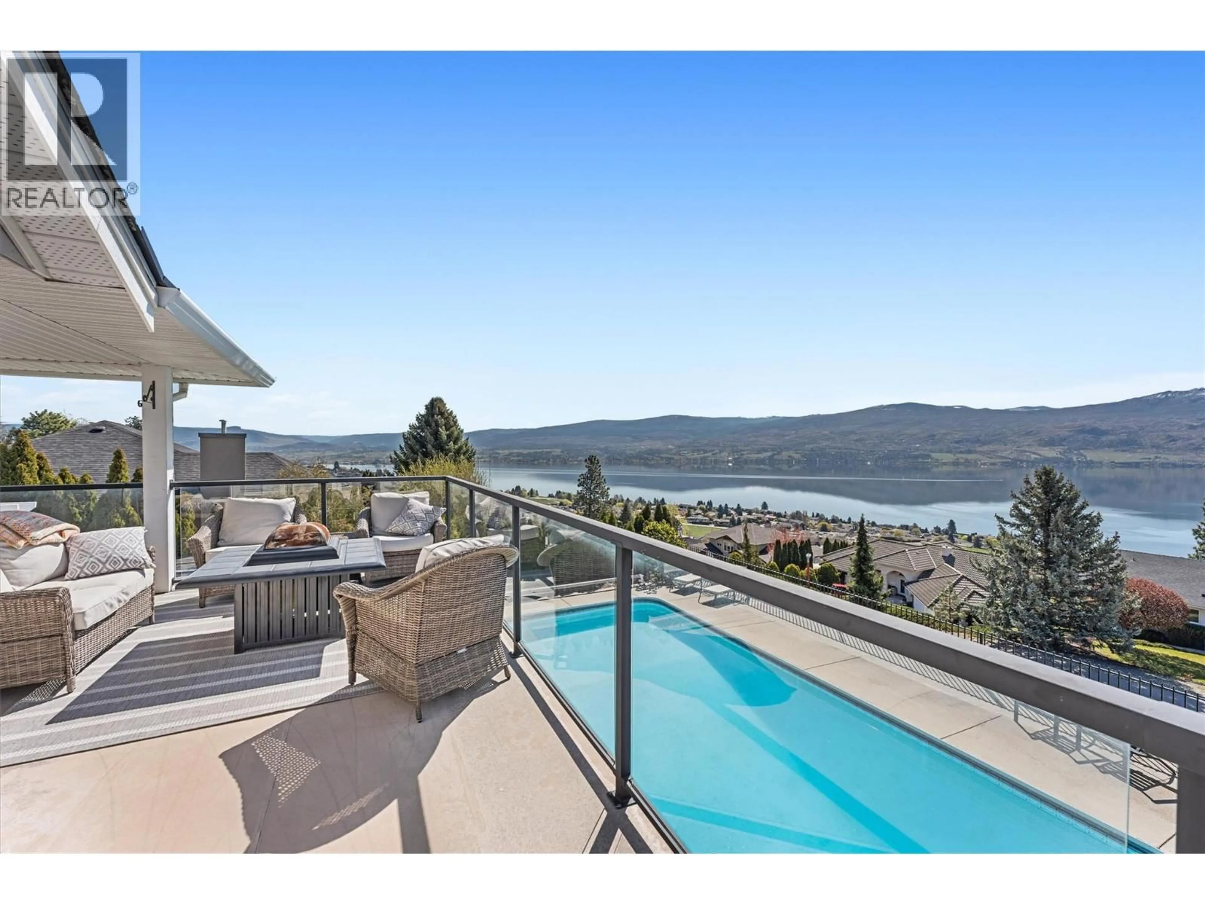 A pic from outside/outdoor area/front of a property/back of a property/a pic from drone, water/lake/river/ocean view for 1312 MENU ROAD, West Kelowna British Columbia V1Z3K2