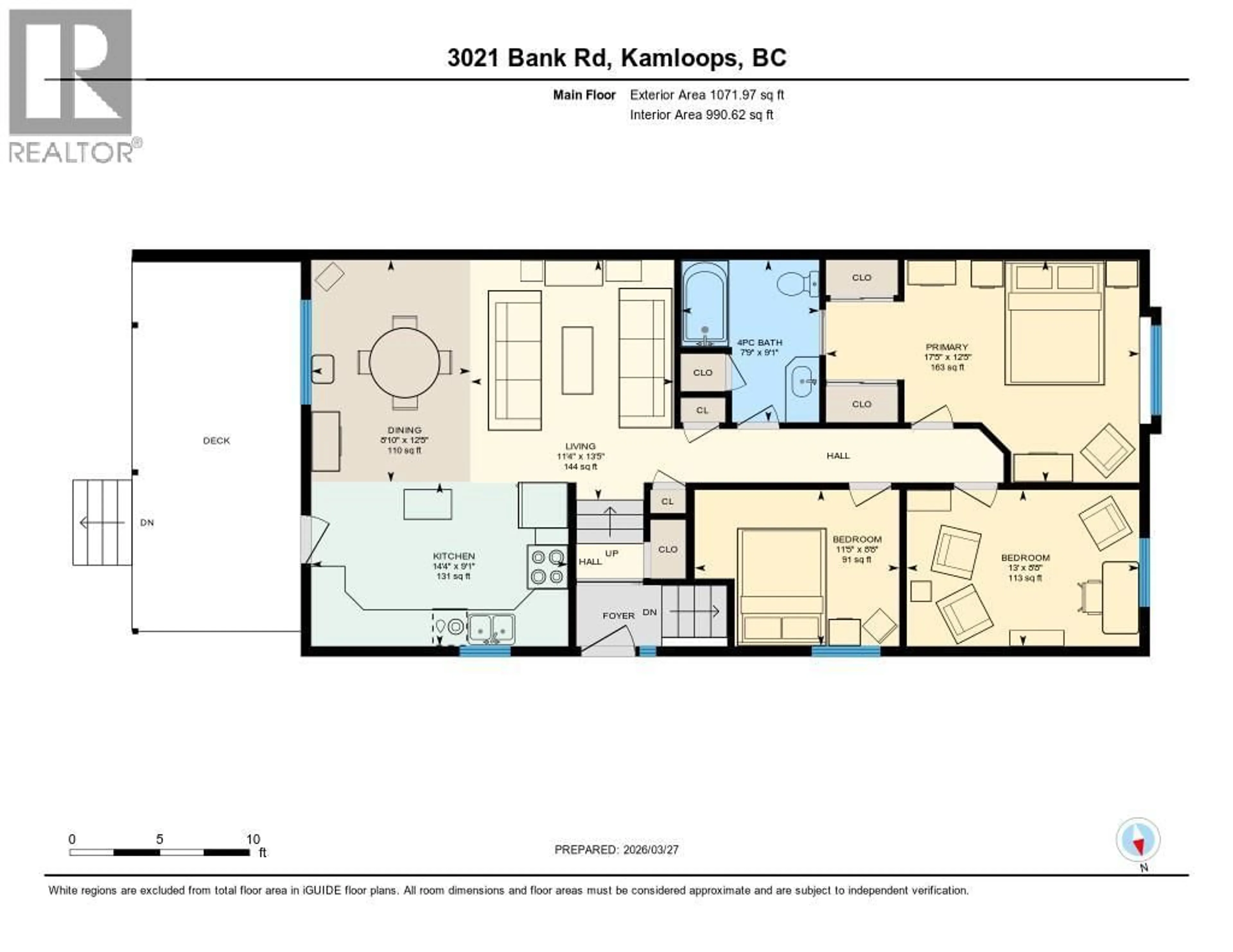 Floor plan for 3021 BANK ROAD, Kamloops British Columbia V2B6Z1