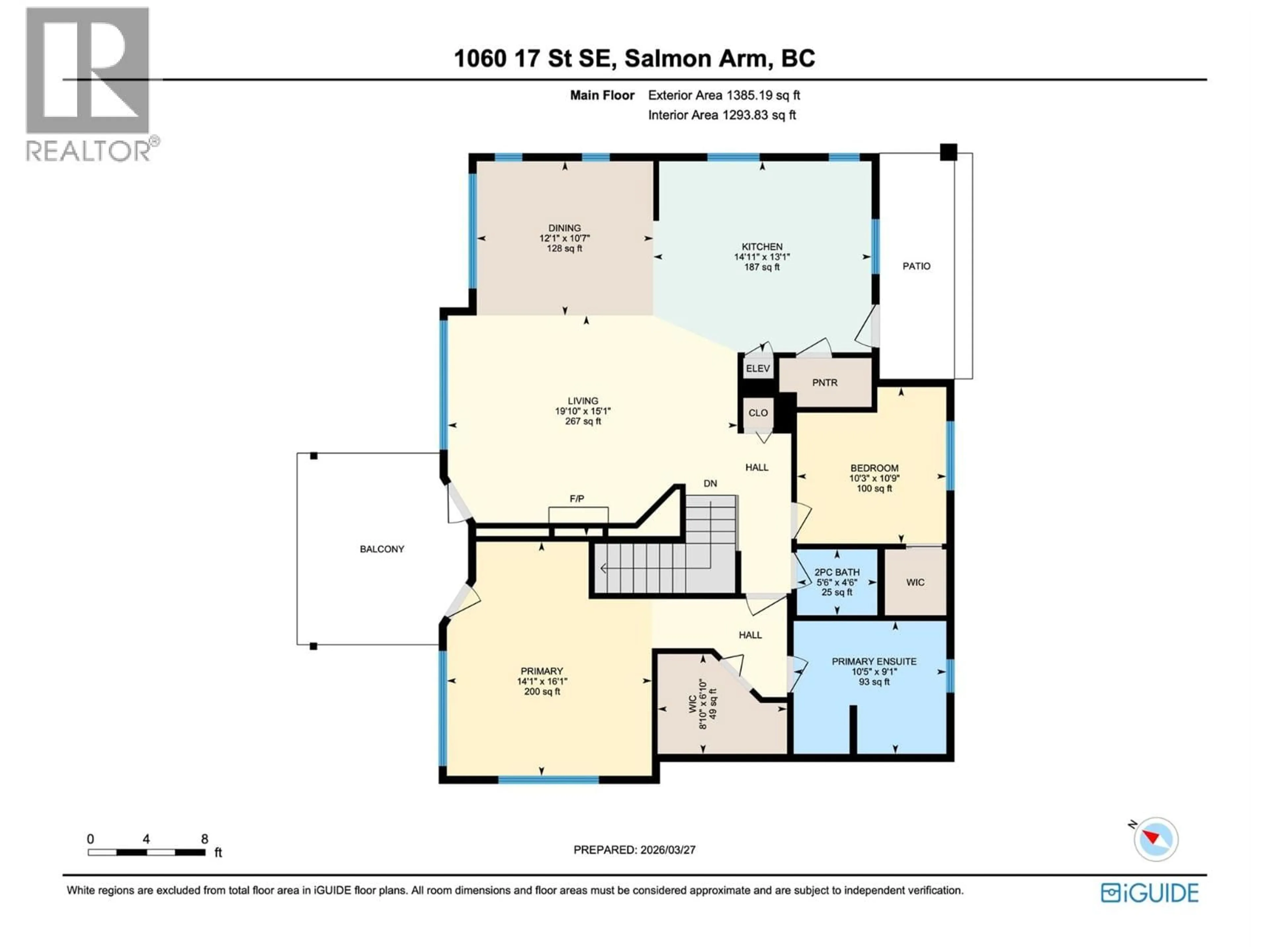 Floor plan for 1060 17 STREET SOUTHEAST, Salmon Arm British Columbia V1E0A4