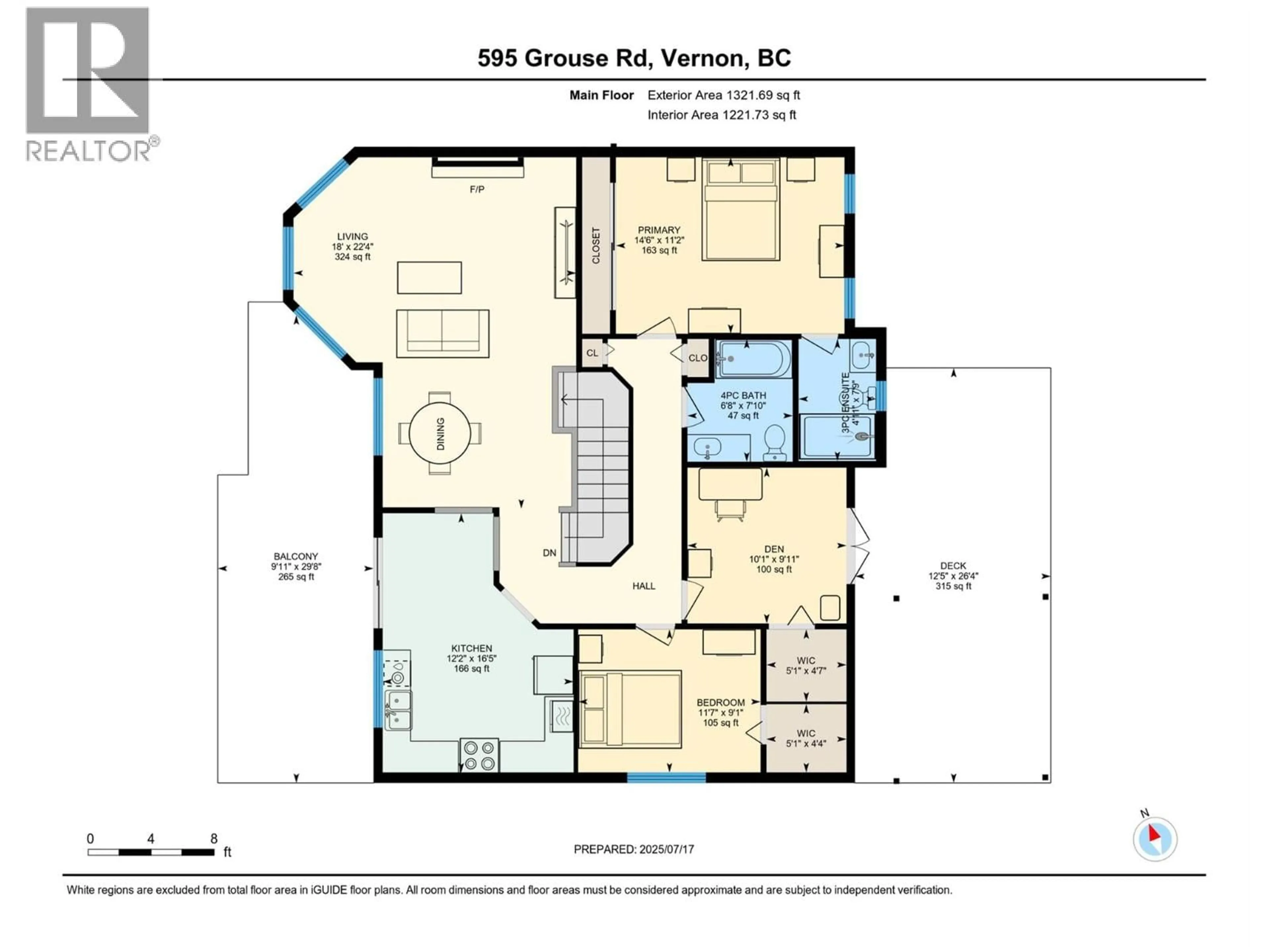 Floor plan for 595 GROUSE ROAD, Vernon British Columbia V1B3B1