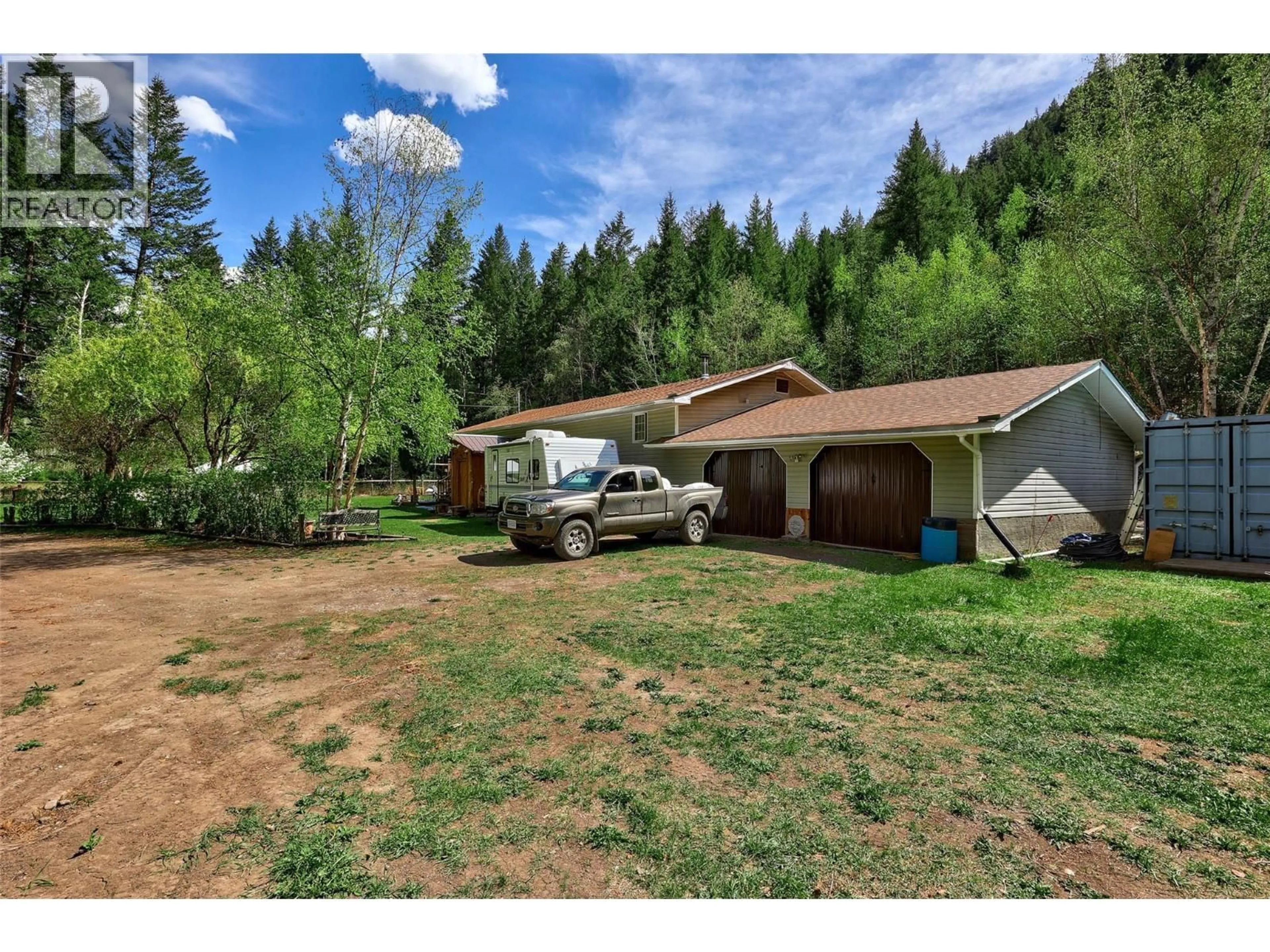 A pic from outside/outdoor area/front of a property/back of a property/a pic from drone, mountain view for 9792 MEADOW ROAD, Kamloops British Columbia V0K2J0