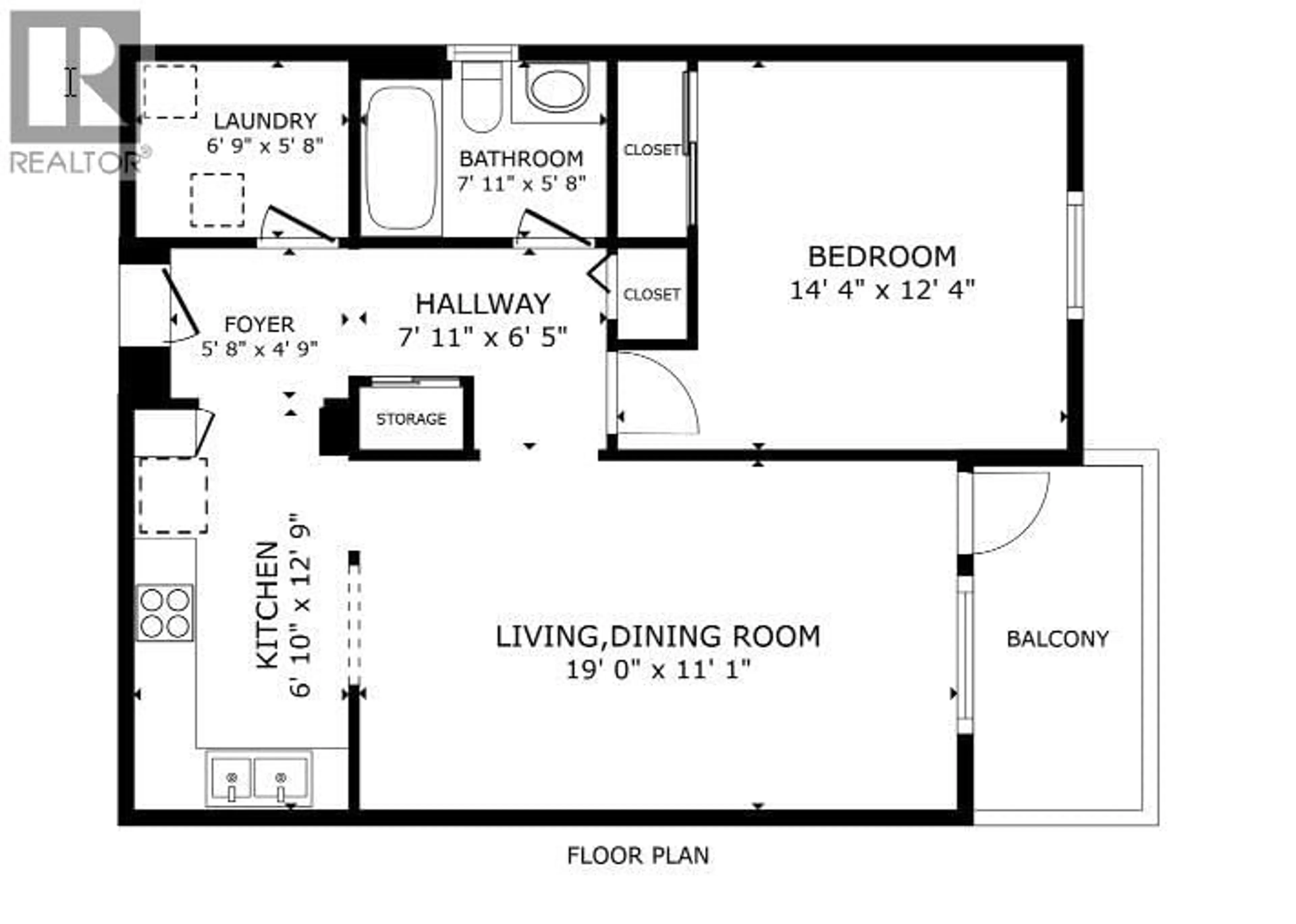Floor plan for 202 - 730 BADKE ROAD, Kelowna British Columbia V1X6G9