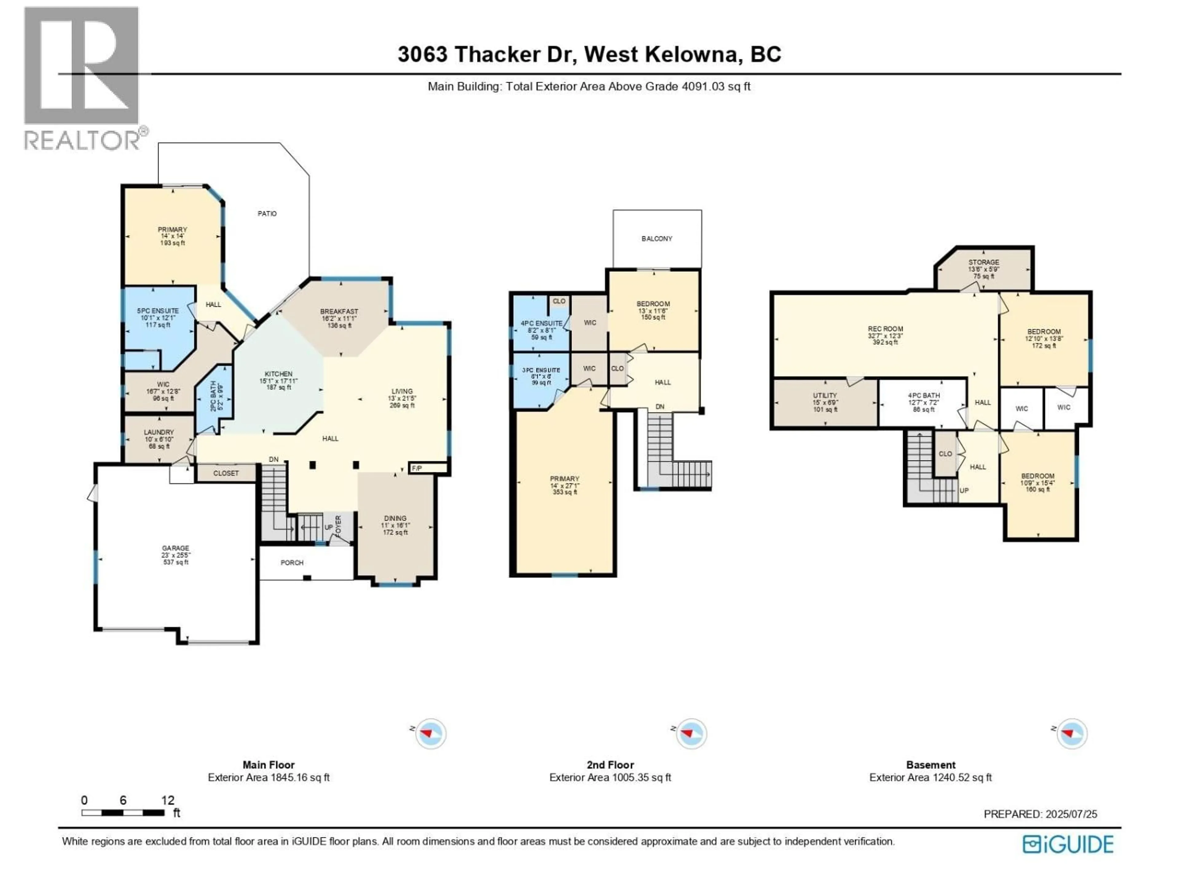 Floor plan for 3063 THACKER DRIVE, West Kelowna British Columbia V1Z1X5