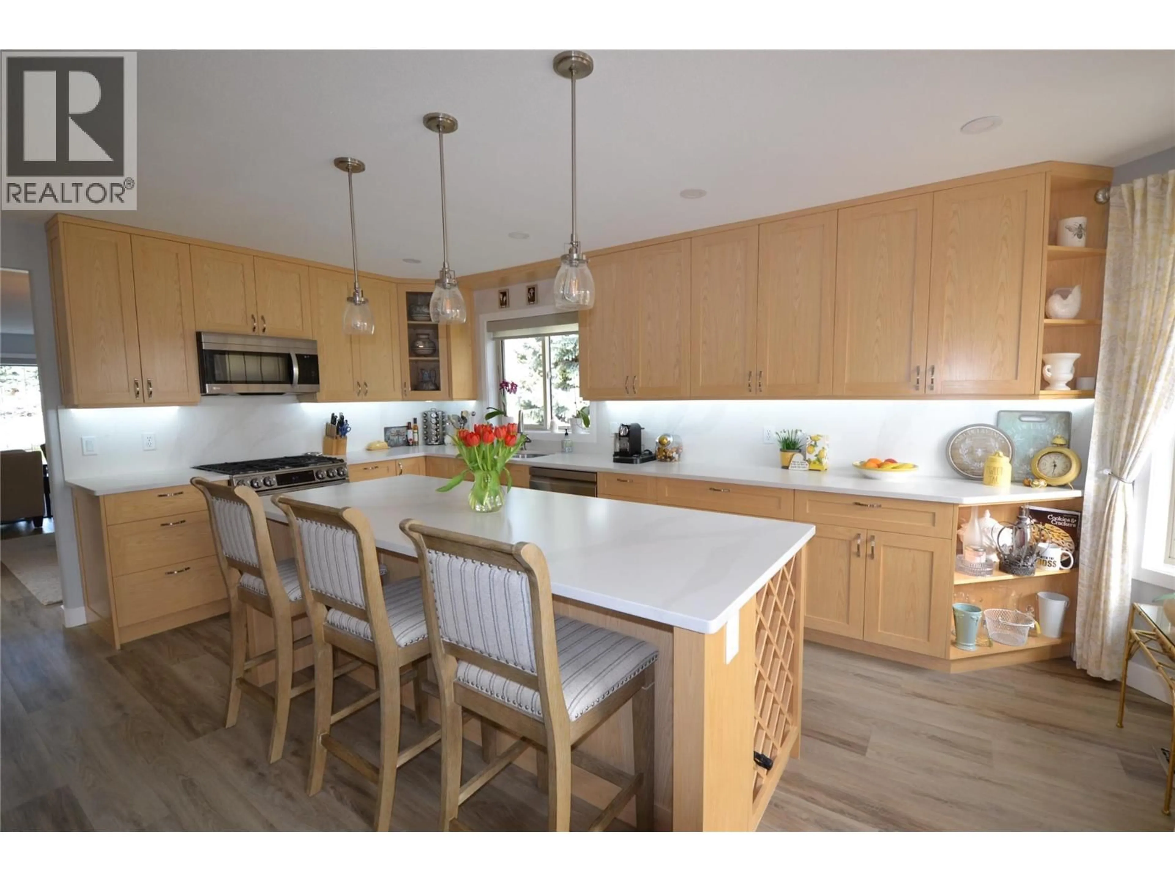 Open concept kitchen, wood/laminate floor for 454 - 2330 BUTT ROAD, Westbank British Columbia V4T2L3