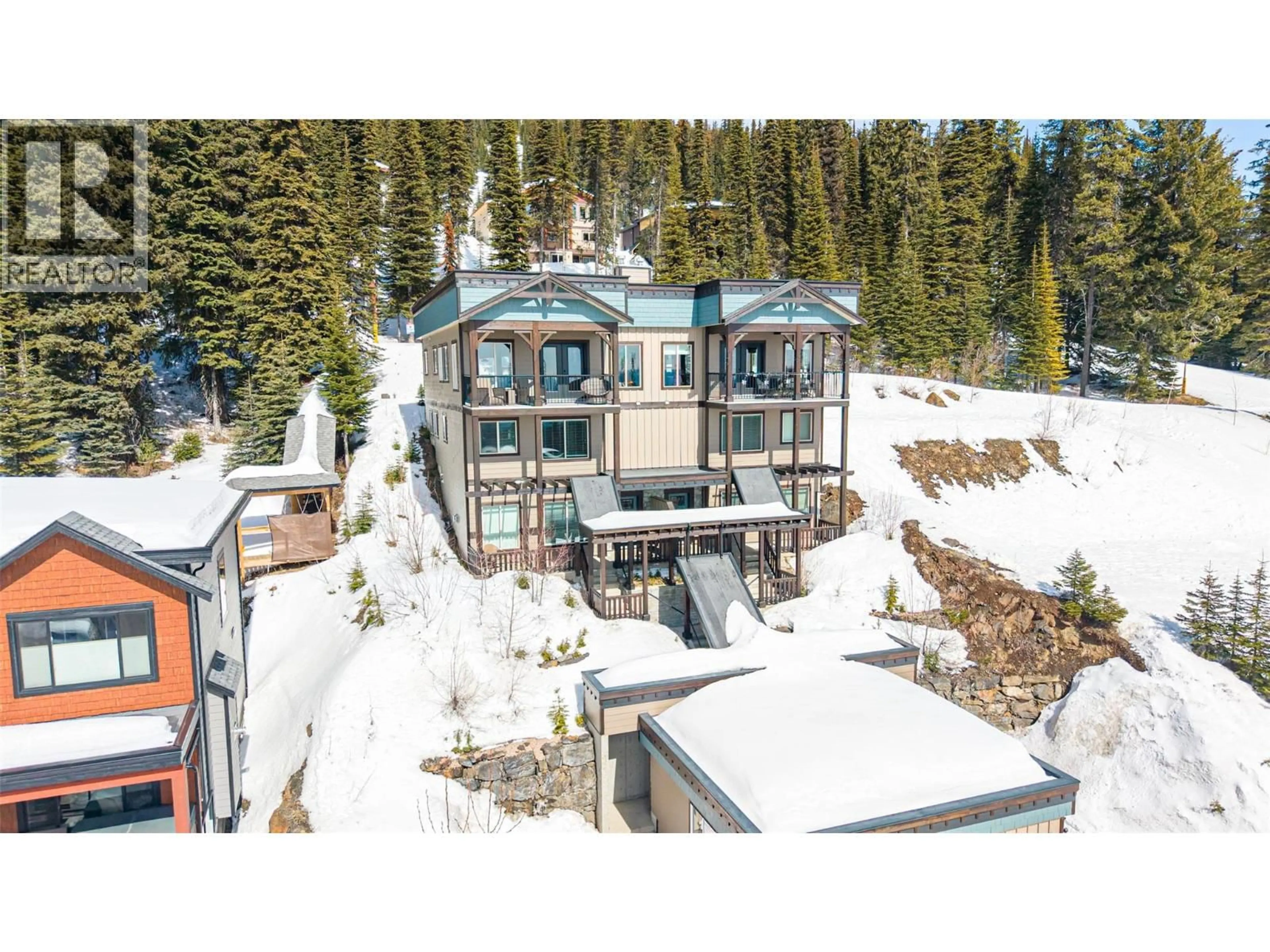 A pic from outside/outdoor area/front of a property/back of a property/a pic from drone, unknown for 9826 CATHEDRAL DRIVE, Silver Star British Columbia V1B3M1
