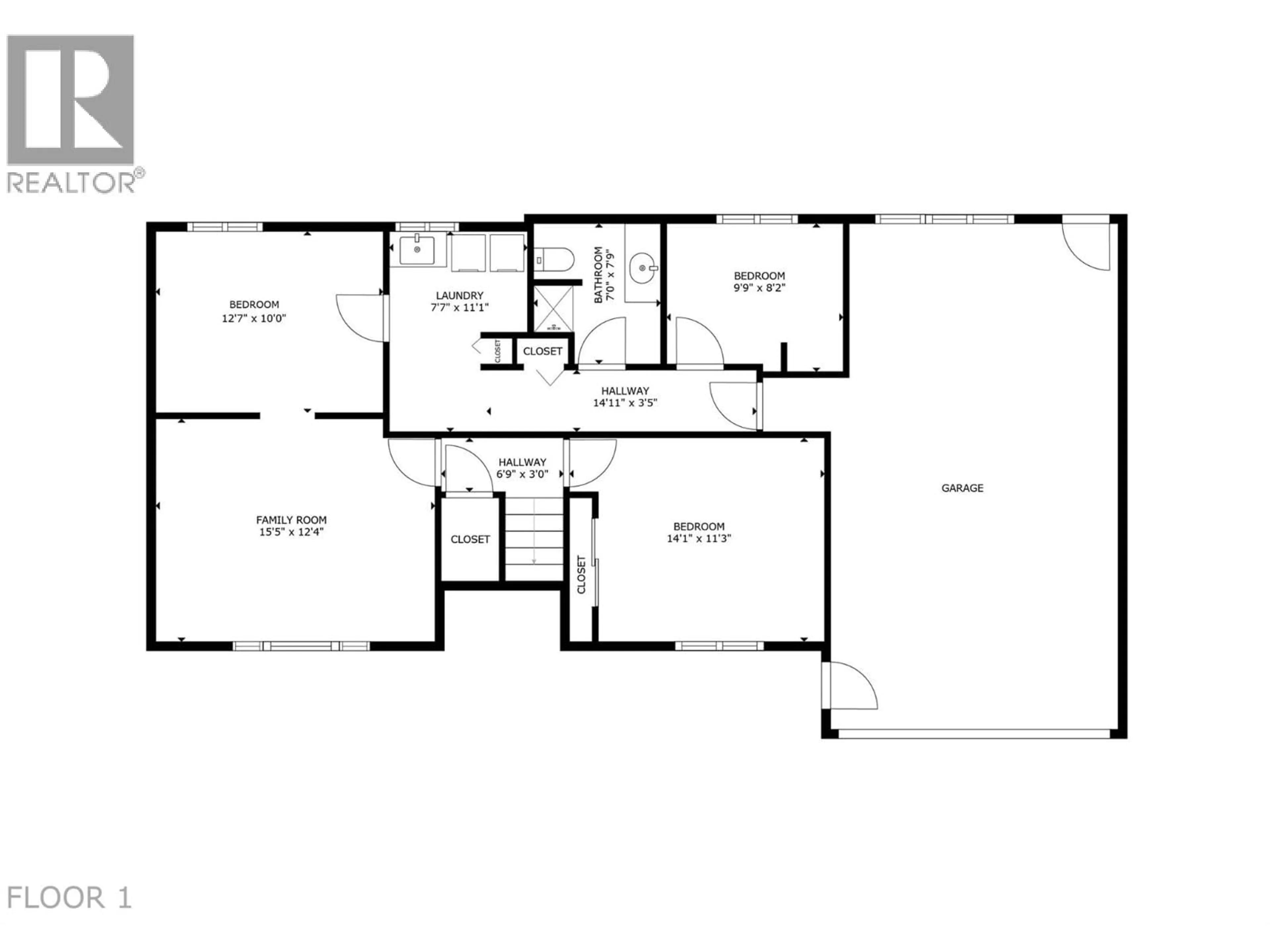 Floor plan for 885 CAMELIA ROAD, Kelowna British Columbia V1X3M9