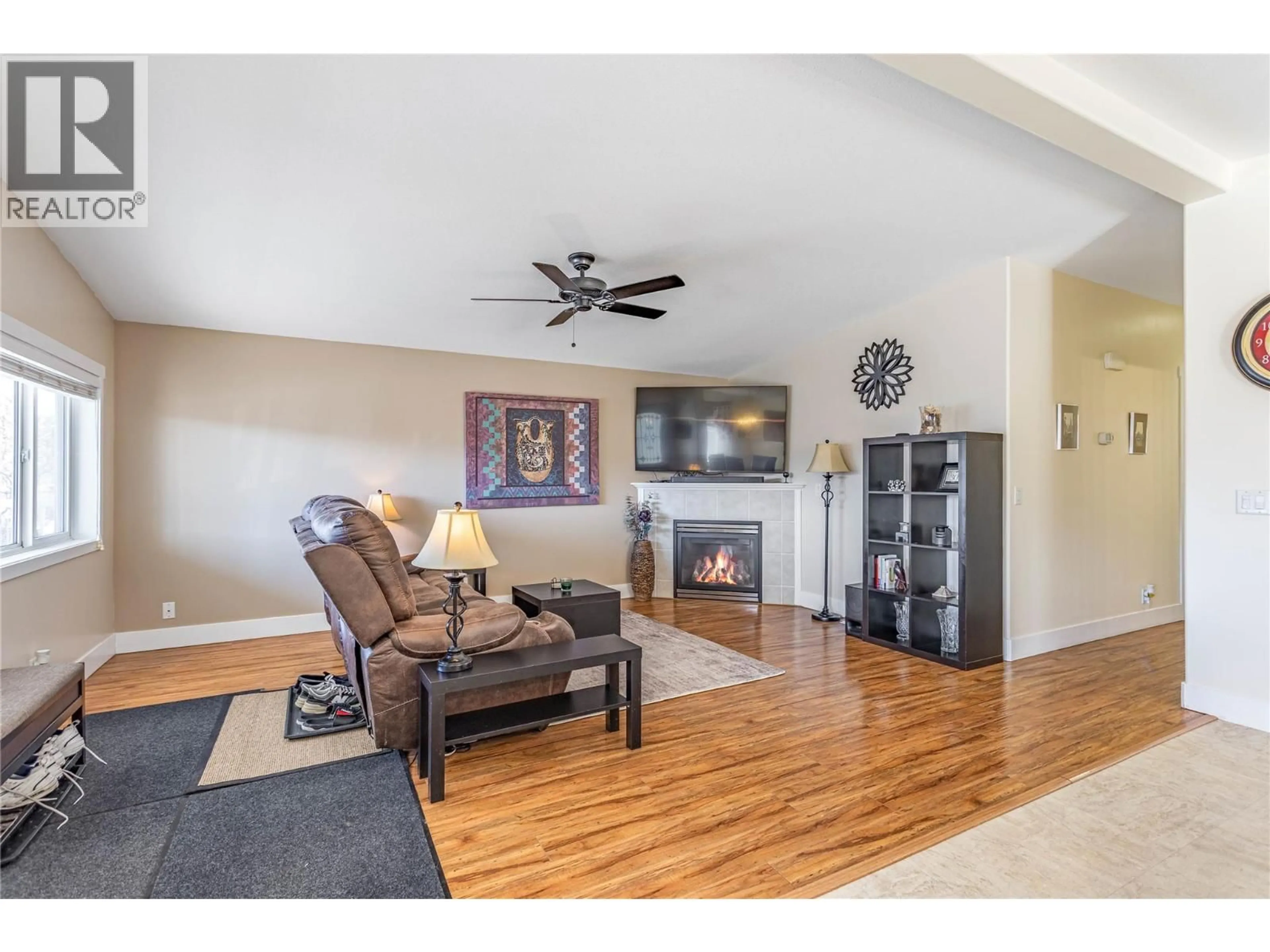 Living room with furniture, wood/laminate floor for 1303 - 2440 OLD OKANAGAN HIGHWAY, Westbank British Columbia V4T3A2