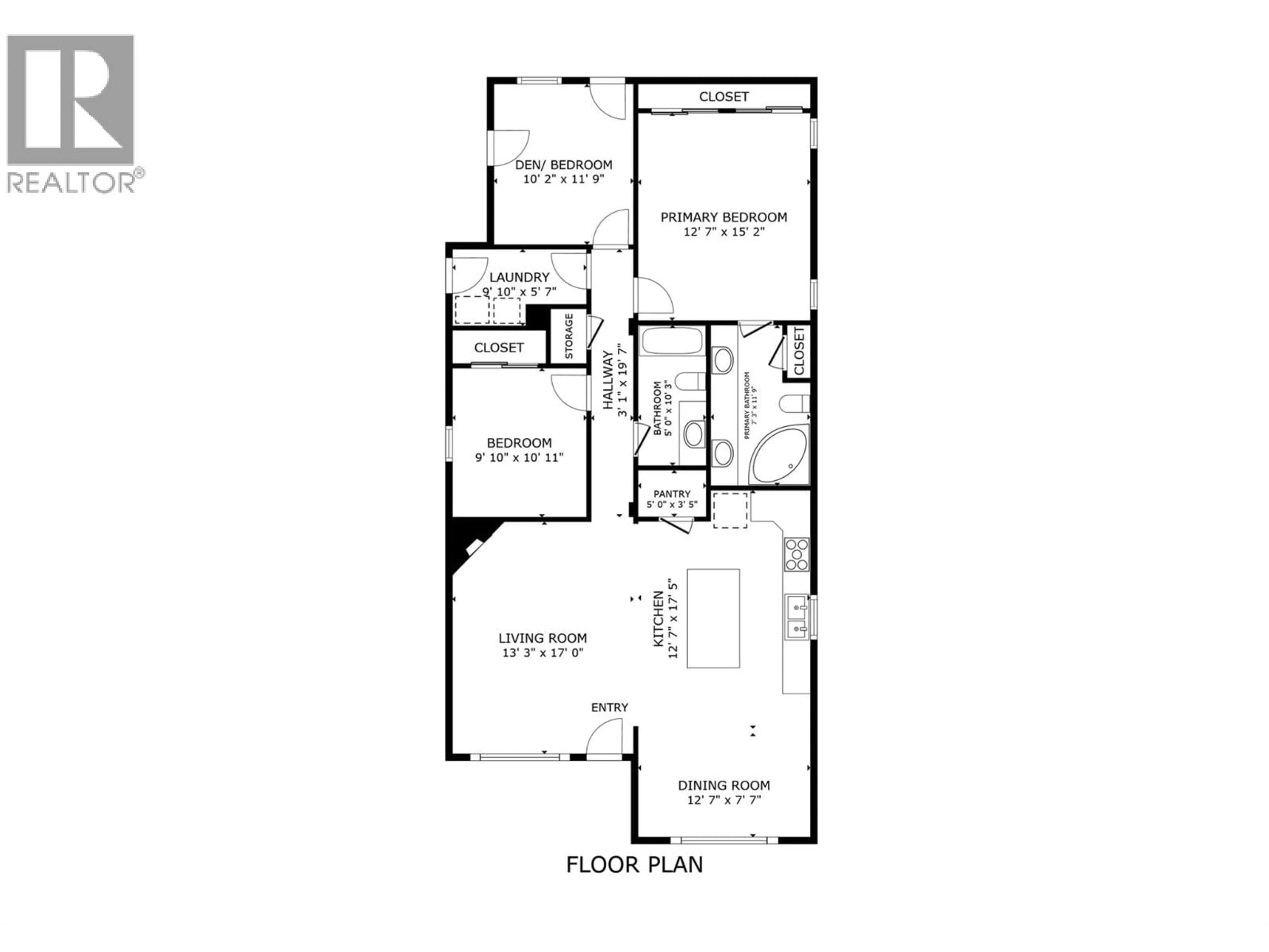 Floor plan for 1303 - 2440 OLD OKANAGAN HIGHWAY, Westbank British Columbia V4T3A2