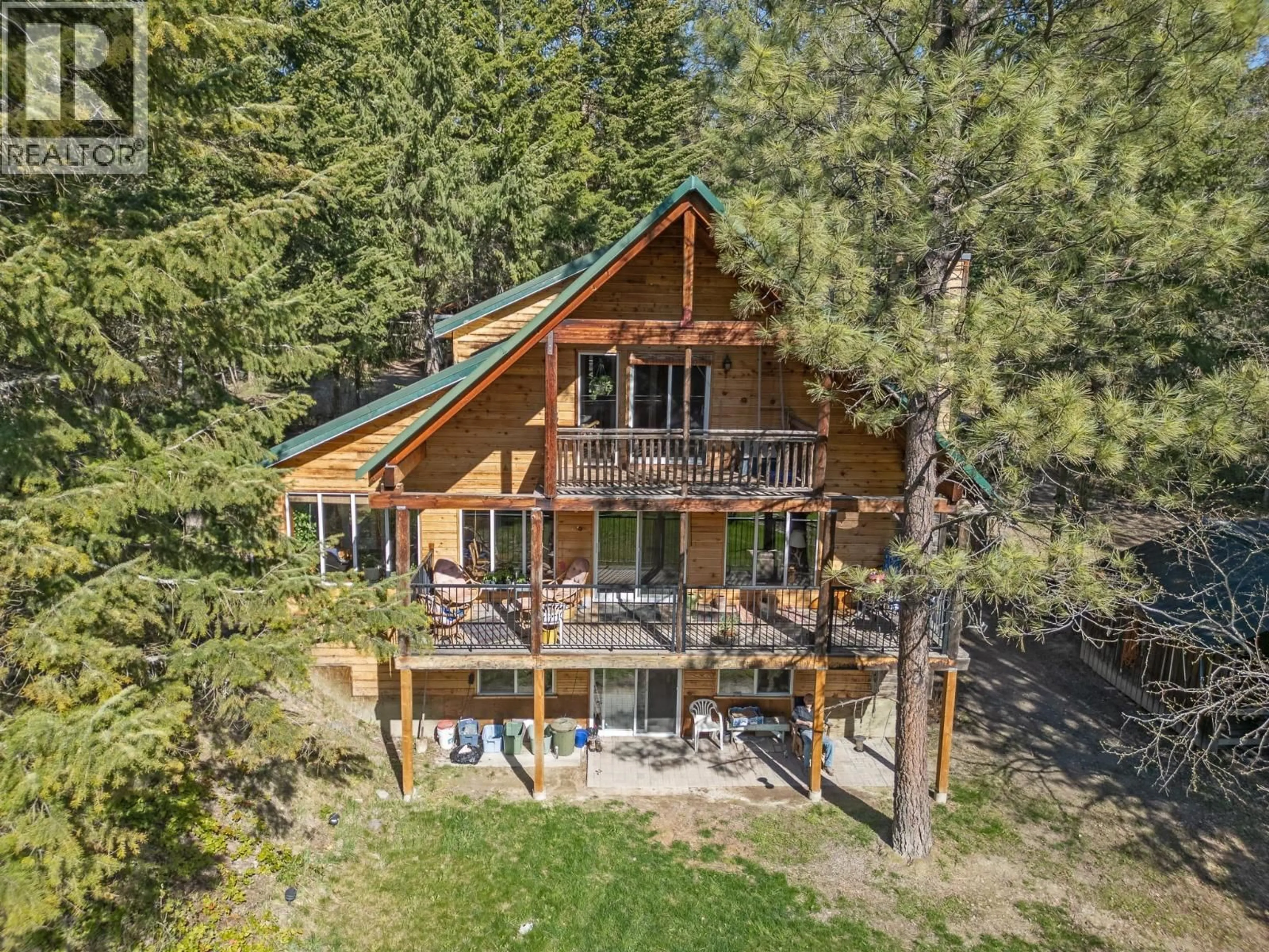 A pic from outside/outdoor area/front of a property/back of a property/a pic from drone, water/lake/river/ocean view for 702 FORNER ROAD, Lister British Columbia V0B1G2