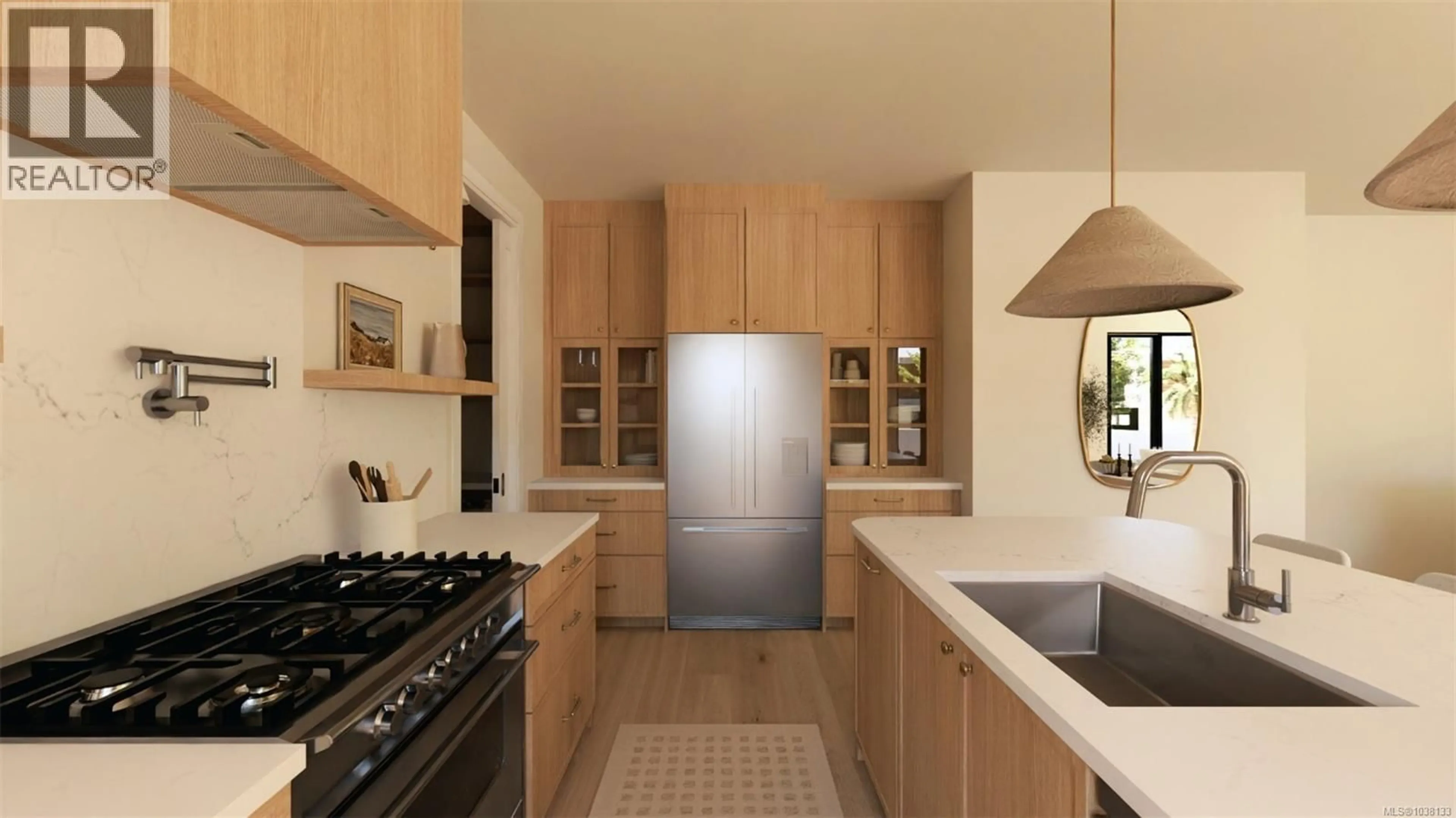 Contemporary kitchen, ceramic/tile floor for 1 - 3080 OAKDOWNE ROAD, Oak Bay British Columbia V8R5N9
