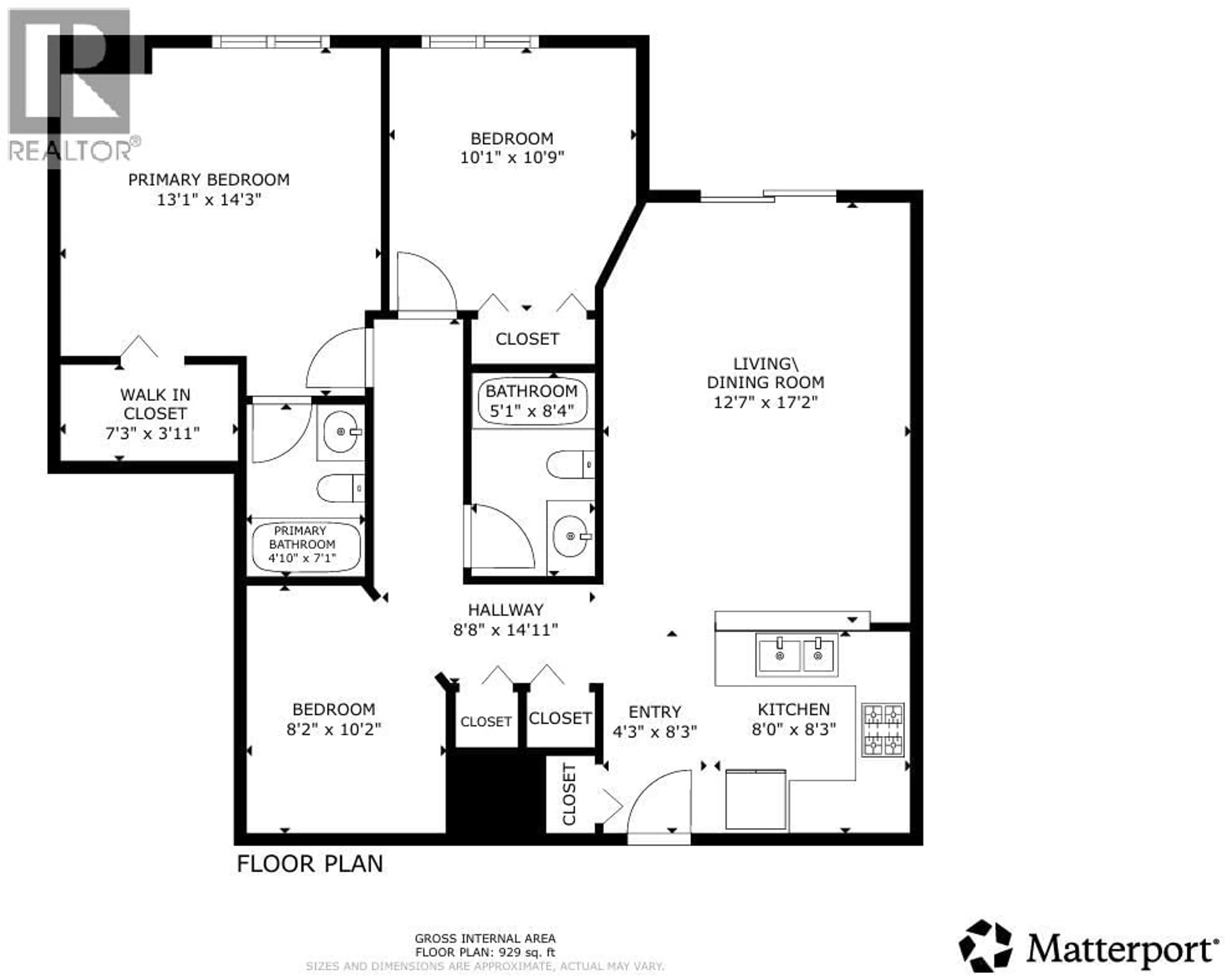 Floor plan for 2305 - 205 THIRD AVENUE, Invermere British Columbia V0A1K0