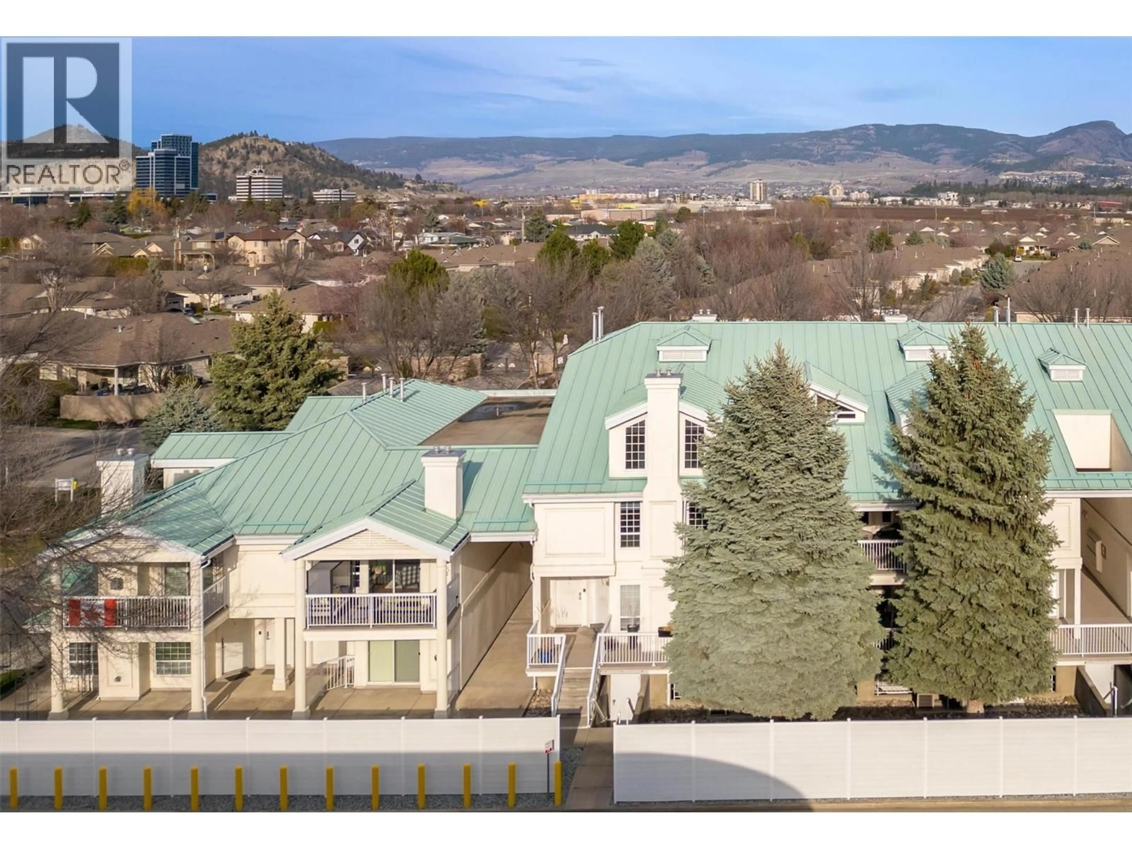 A pic from outside/outdoor area/front of a property/back of a property/a pic from drone, mountain view for 119 - 2370 STILLINGFLEET ROAD, Kelowna British Columbia V1W3X8