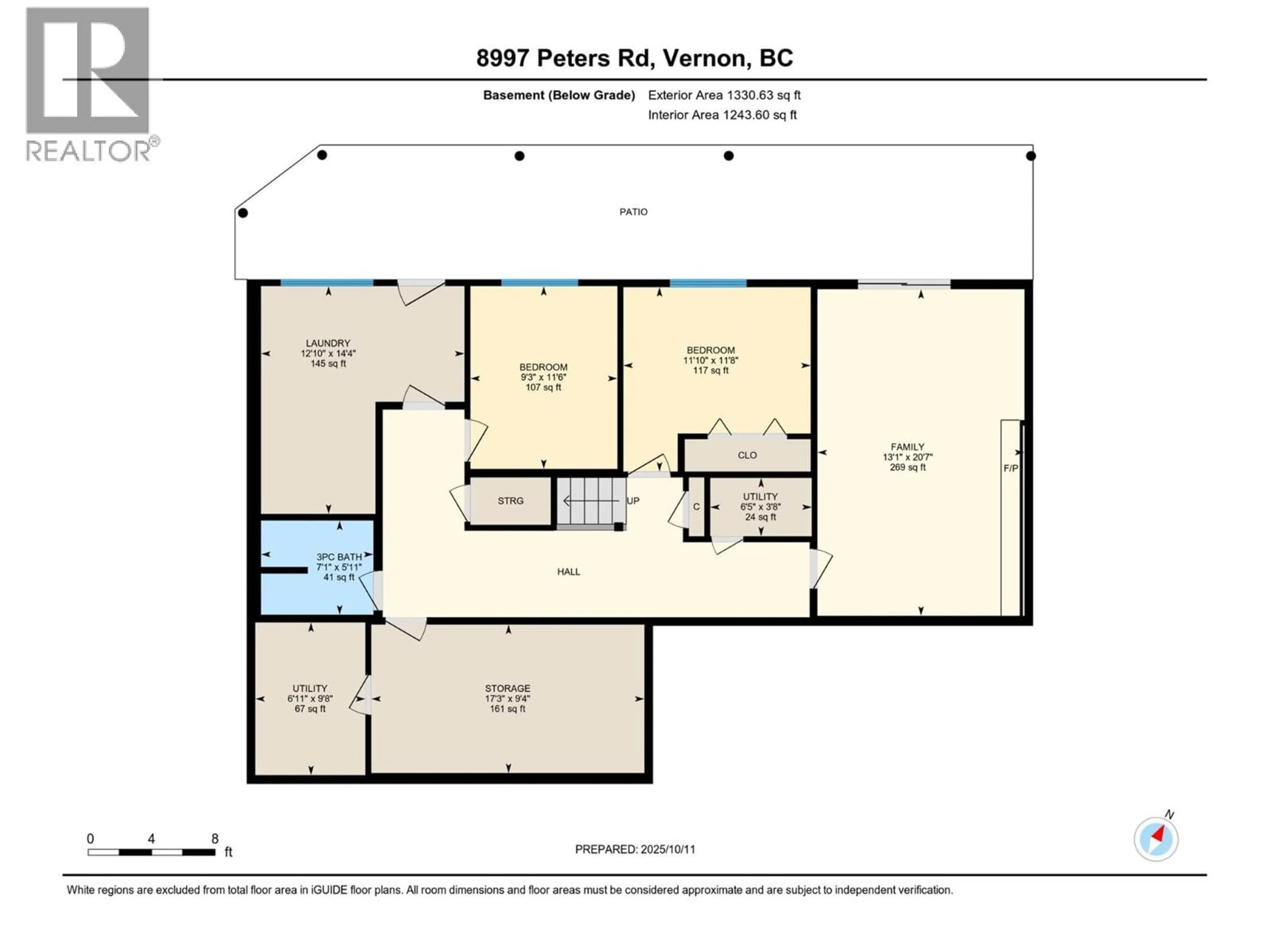 Floor plan for 8997 PETERS ROAD, Vernon British Columbia V1H1K1