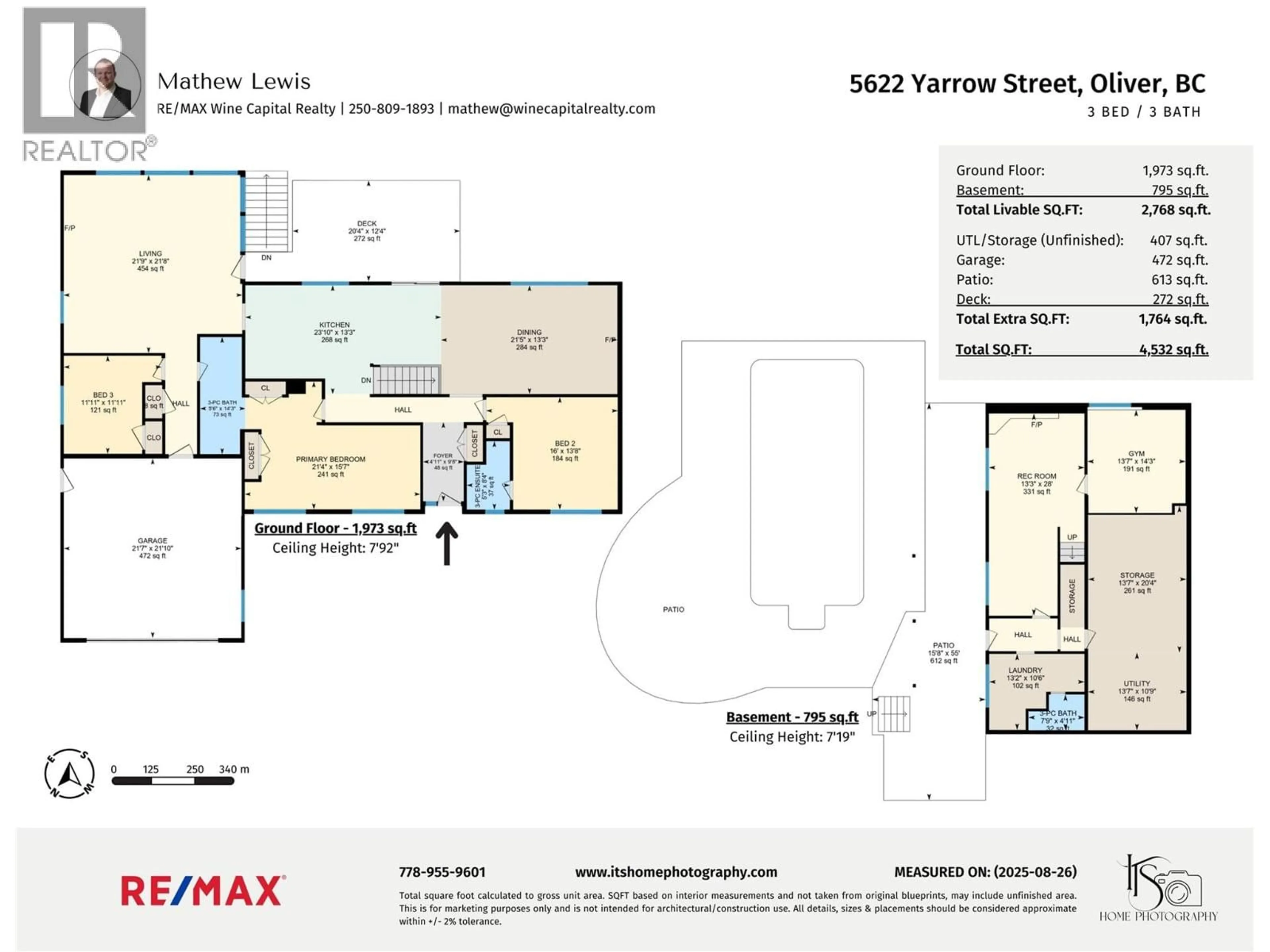 Floor plan for 5622 YARROW STREET, Oliver British Columbia V0H1T9