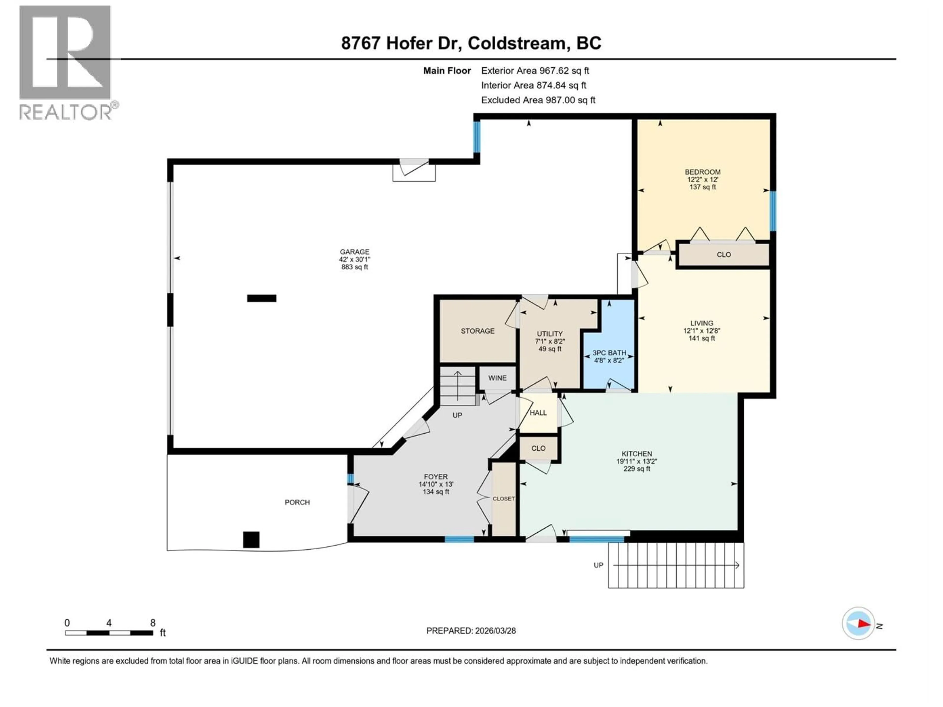 Floor plan for 8767 HOFER DRIVE, Coldstream British Columbia V1B1Y8
