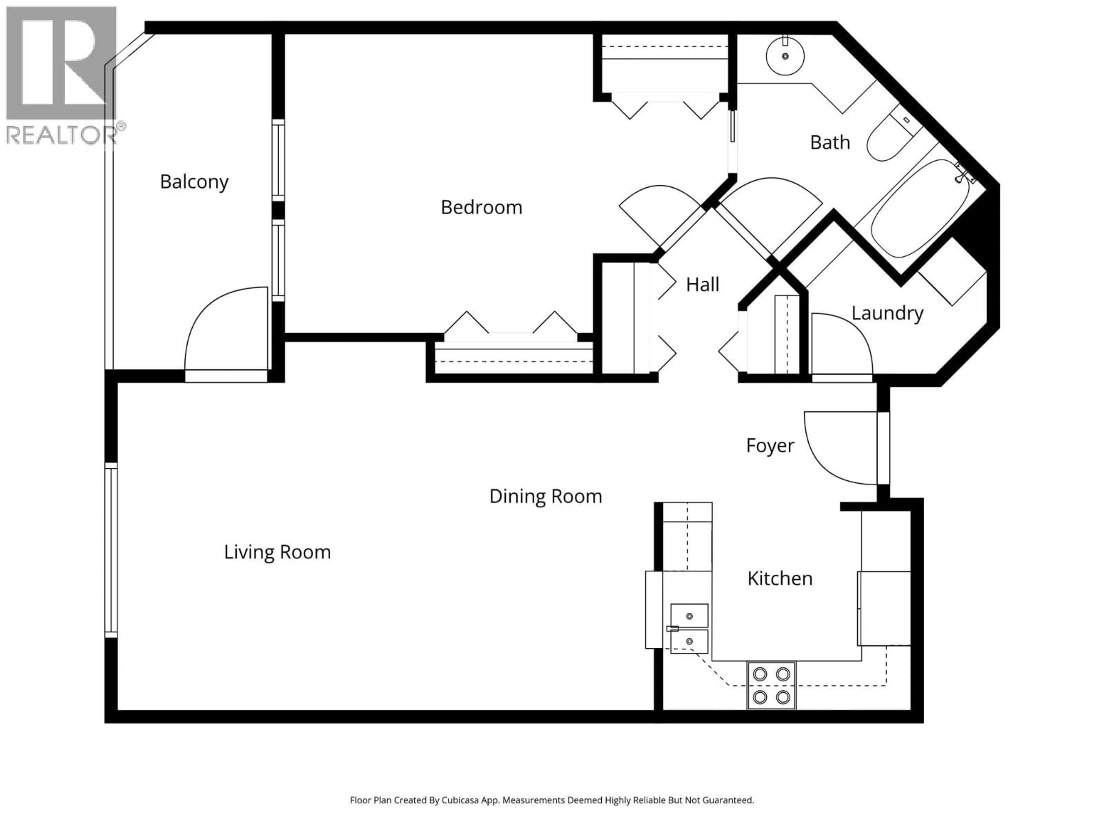 Floor plan for 109 - 510 LORNE STREET, Kamloops British Columbia V2C1W3
