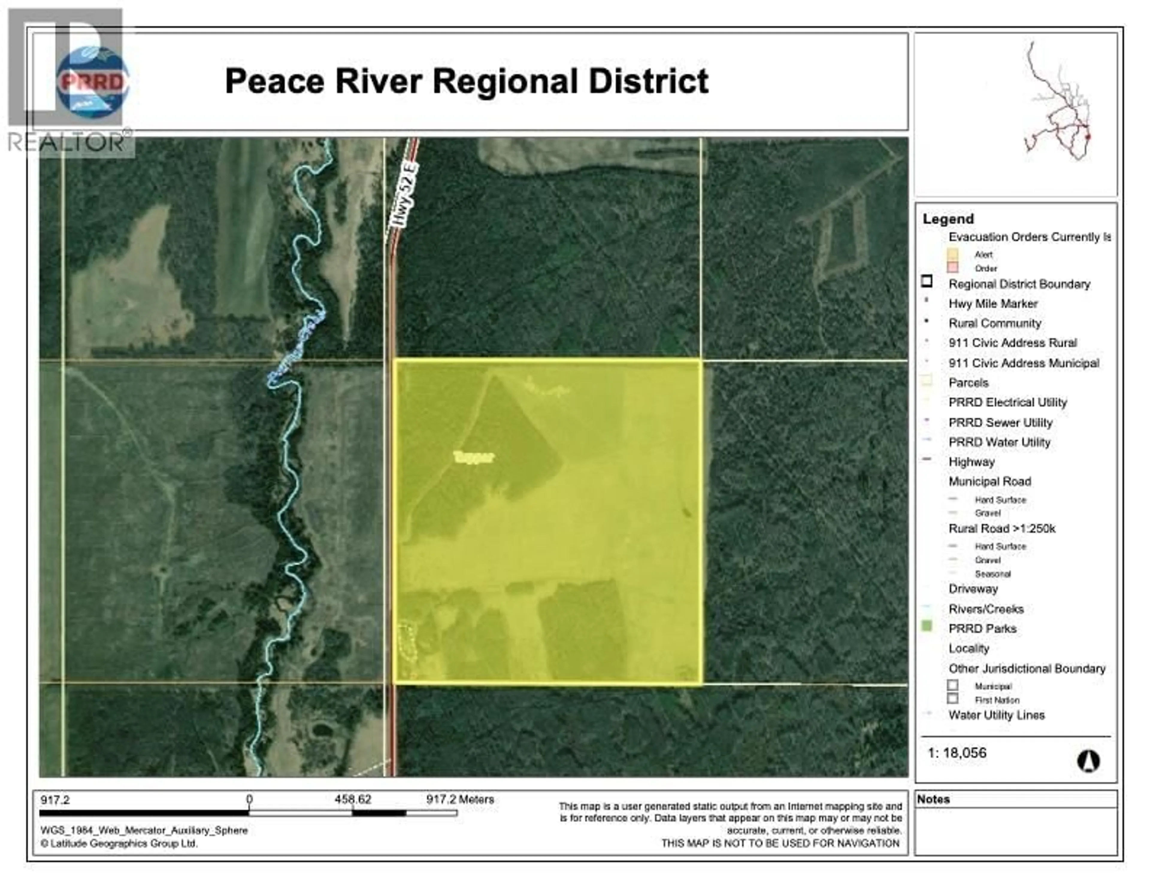 Picture of a map for 16996 52 HIGHWAY EAST, Tomslake British Columbia V0C2L0