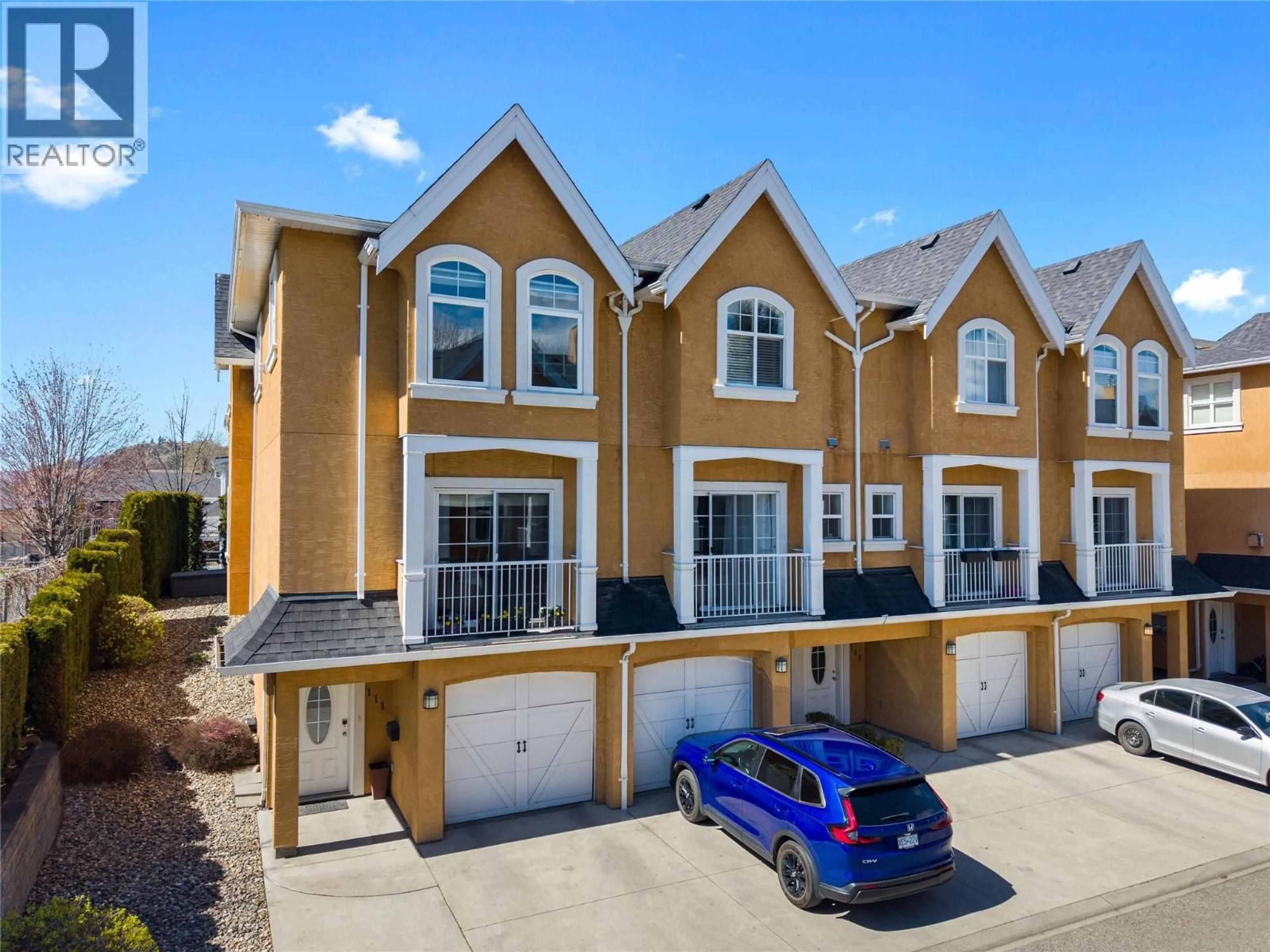 A pic from outside/outdoor area/front of a property/back of a property/a pic from drone, street for 111 - 456 MCPHEE STREET, Kelowna British Columbia V1X8C5