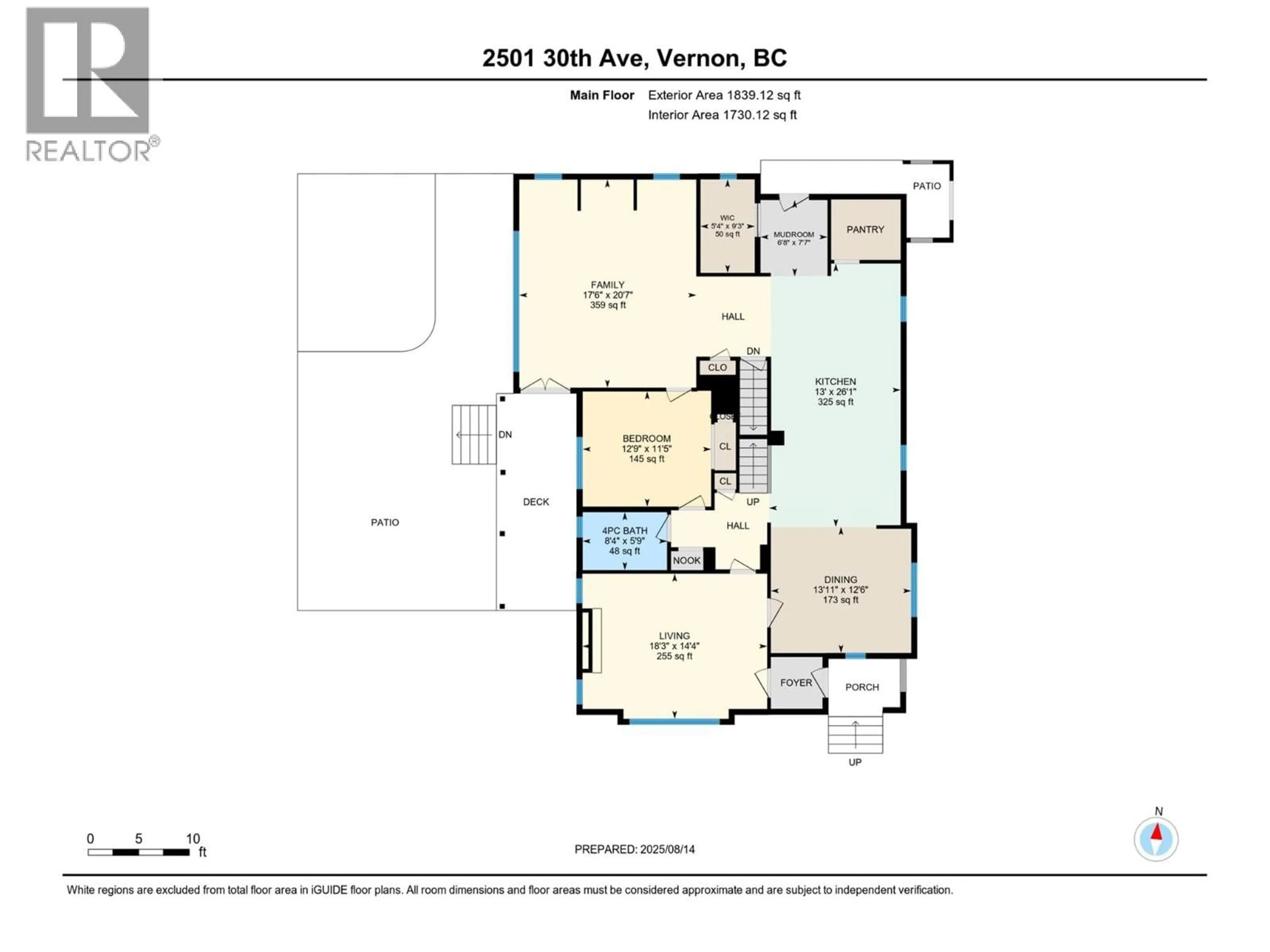 Floor plan for 2501 30 AVENUE, Vernon British Columbia V1T2B4