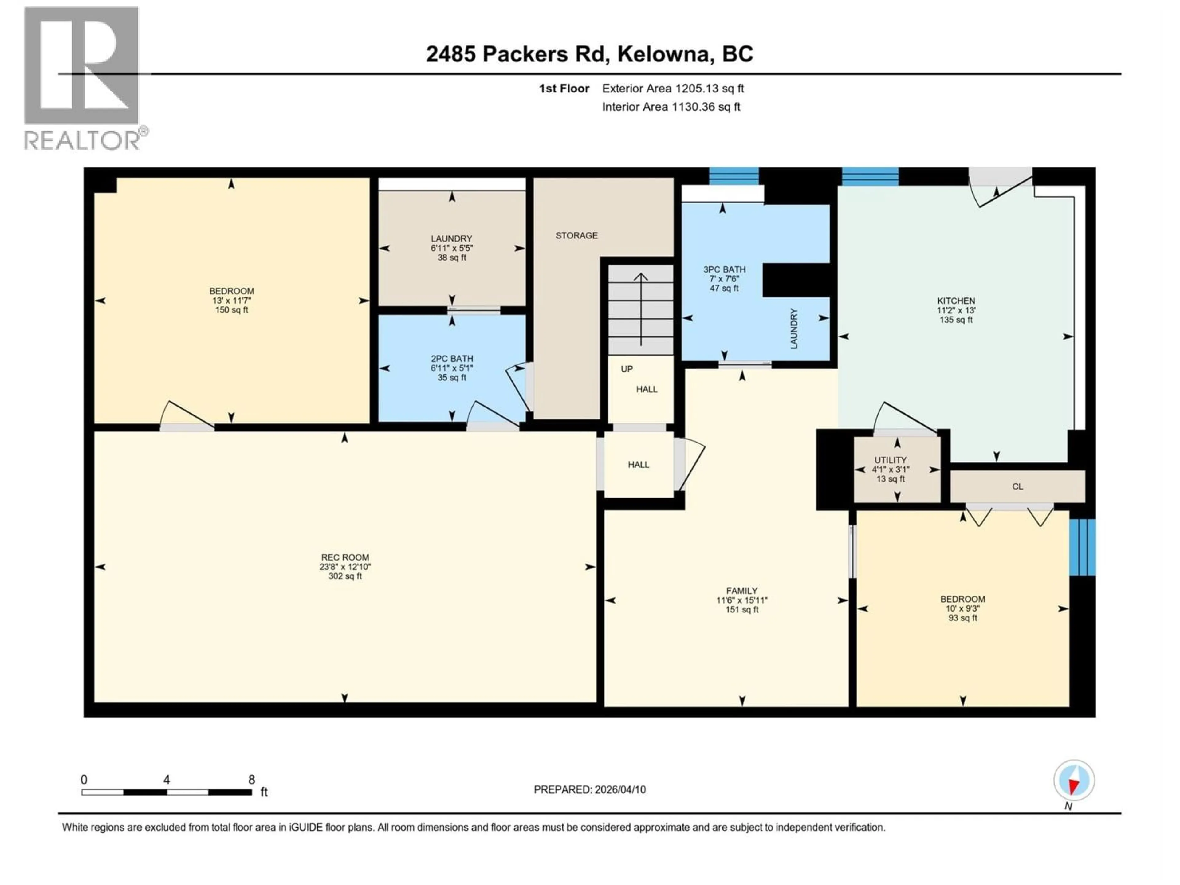 Floor plan for 2485 PACKERS ROAD, Kelowna British Columbia V2W2W5