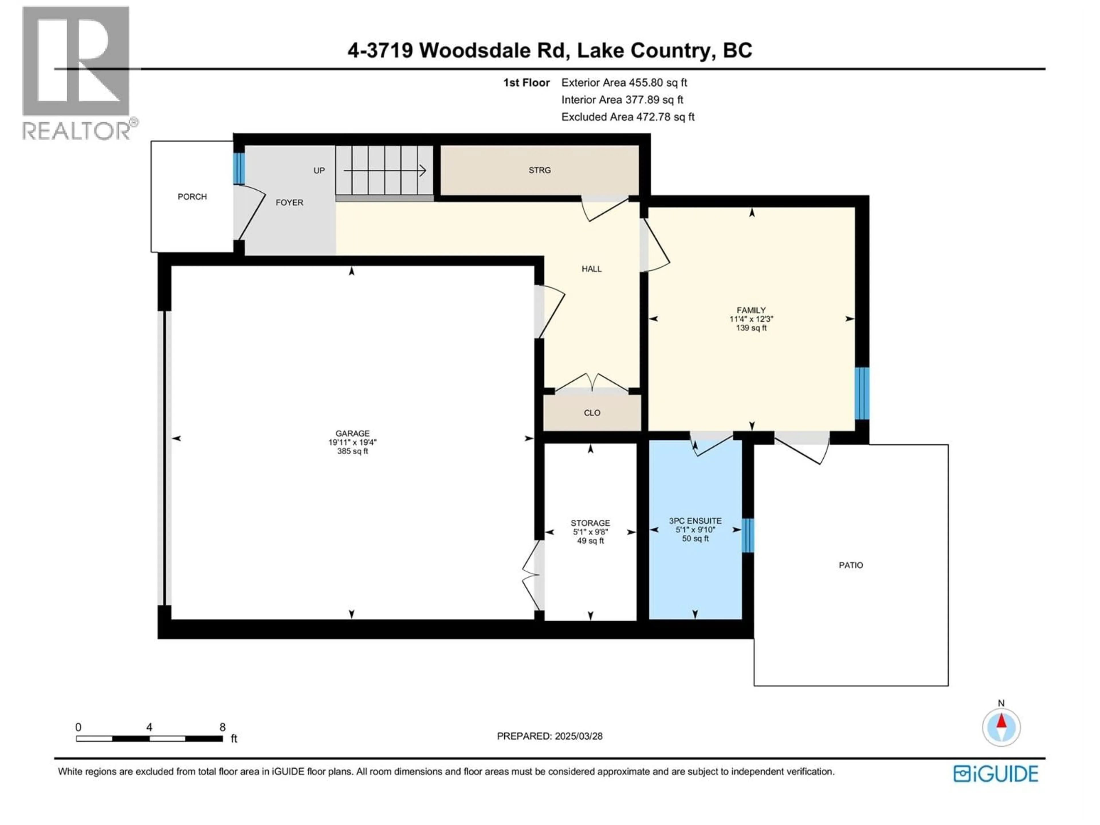 Floor plan for 4 - 3719 WOODSDALE ROAD, Lake Country British Columbia V4V1X2