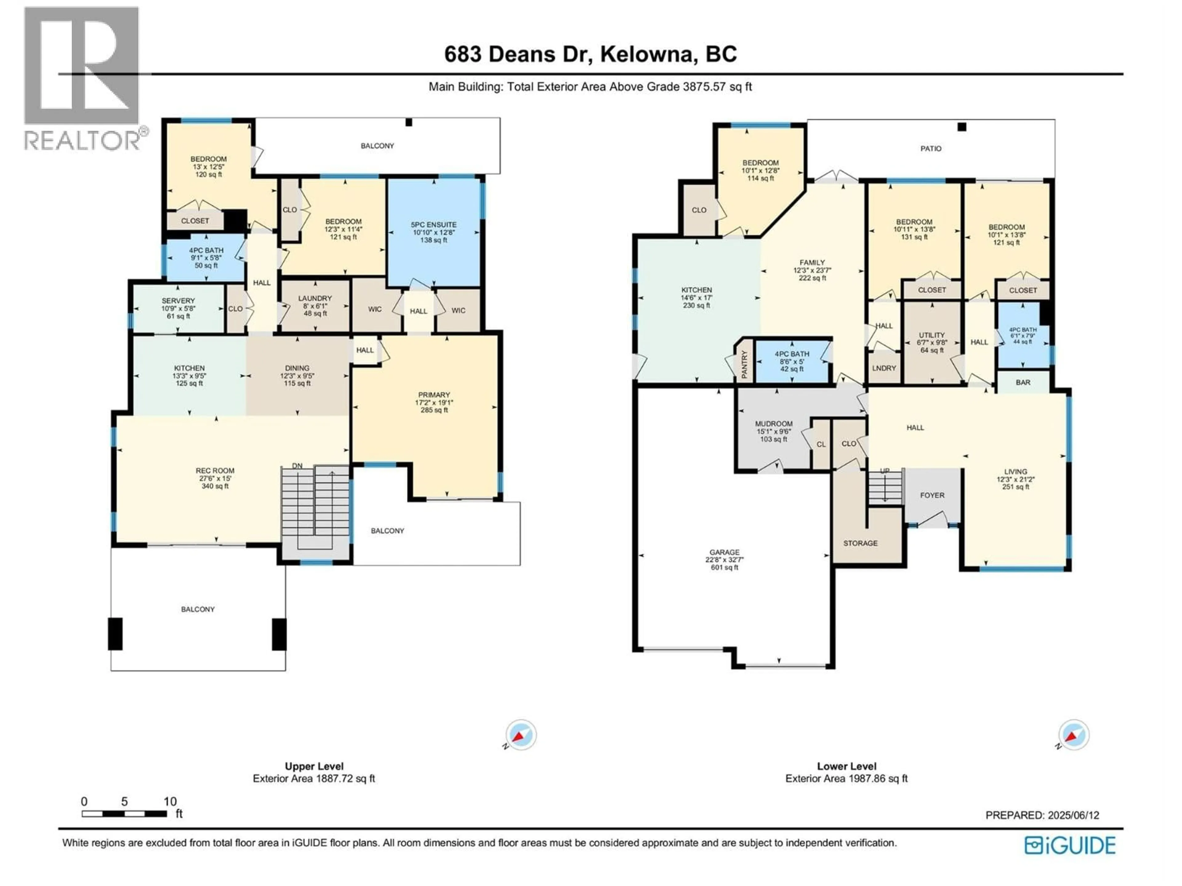 Floor plan for 683 DEANS DRIVE, Kelowna British Columbia V1P1A1