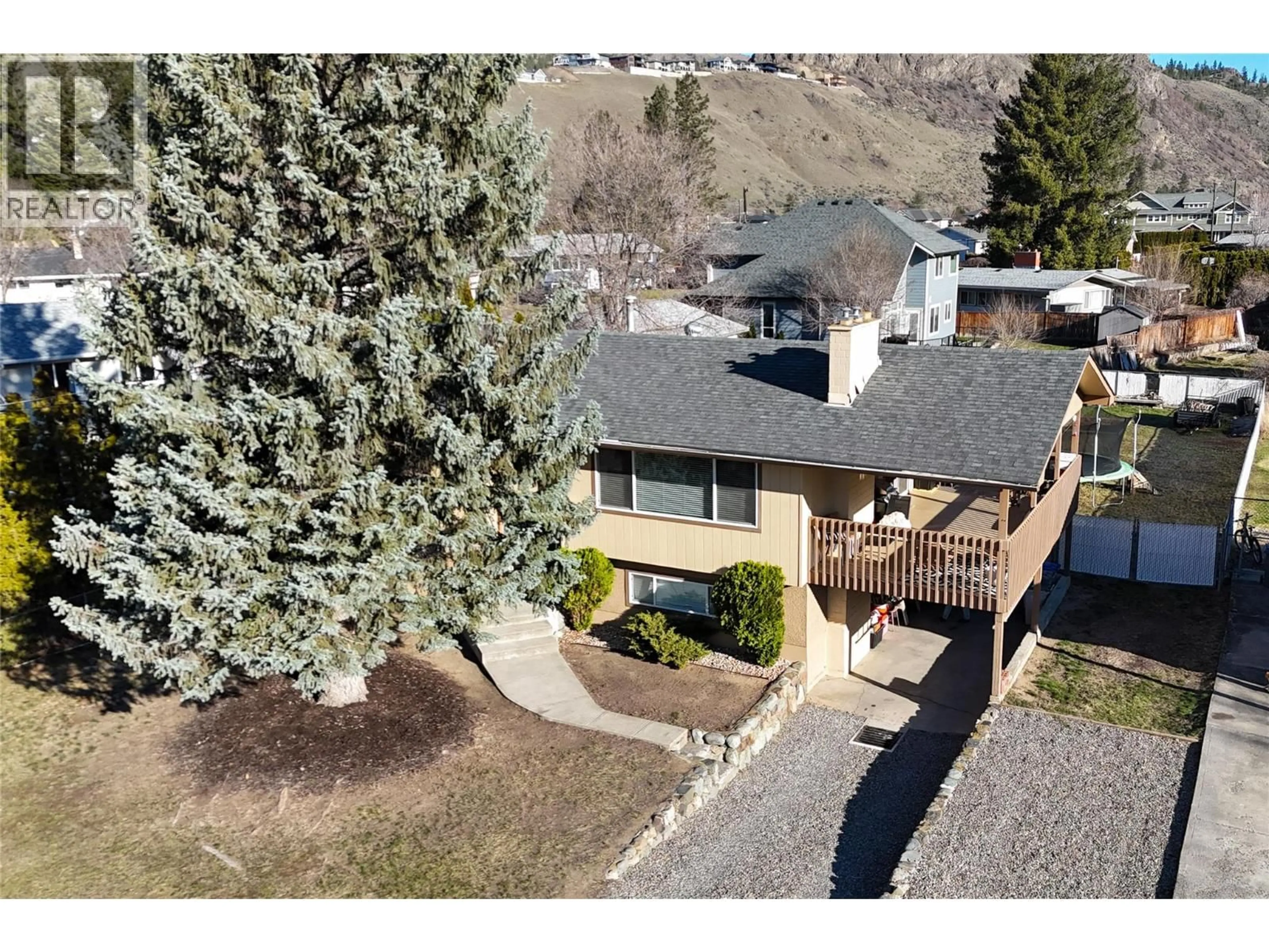 A pic from outside/outdoor area/front of a property/back of a property/a pic from drone, mountain view for 688 SUN VALLEY DRIVE, Kamloops British Columbia V2B6S4