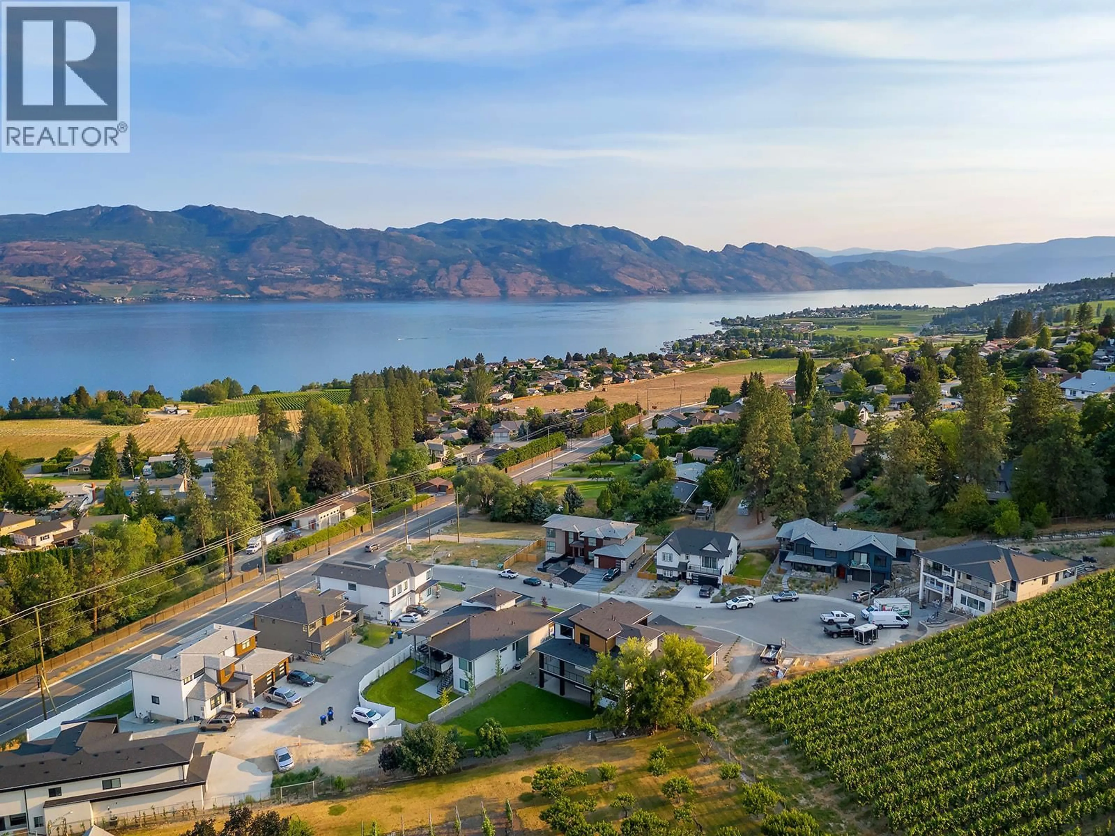 A pic from outside/outdoor area/front of a property/back of a property/a pic from drone, water/lake/river/ocean view for 1054 OAK BARREL PLACE, West Kelowna British Columbia V1Z0A6