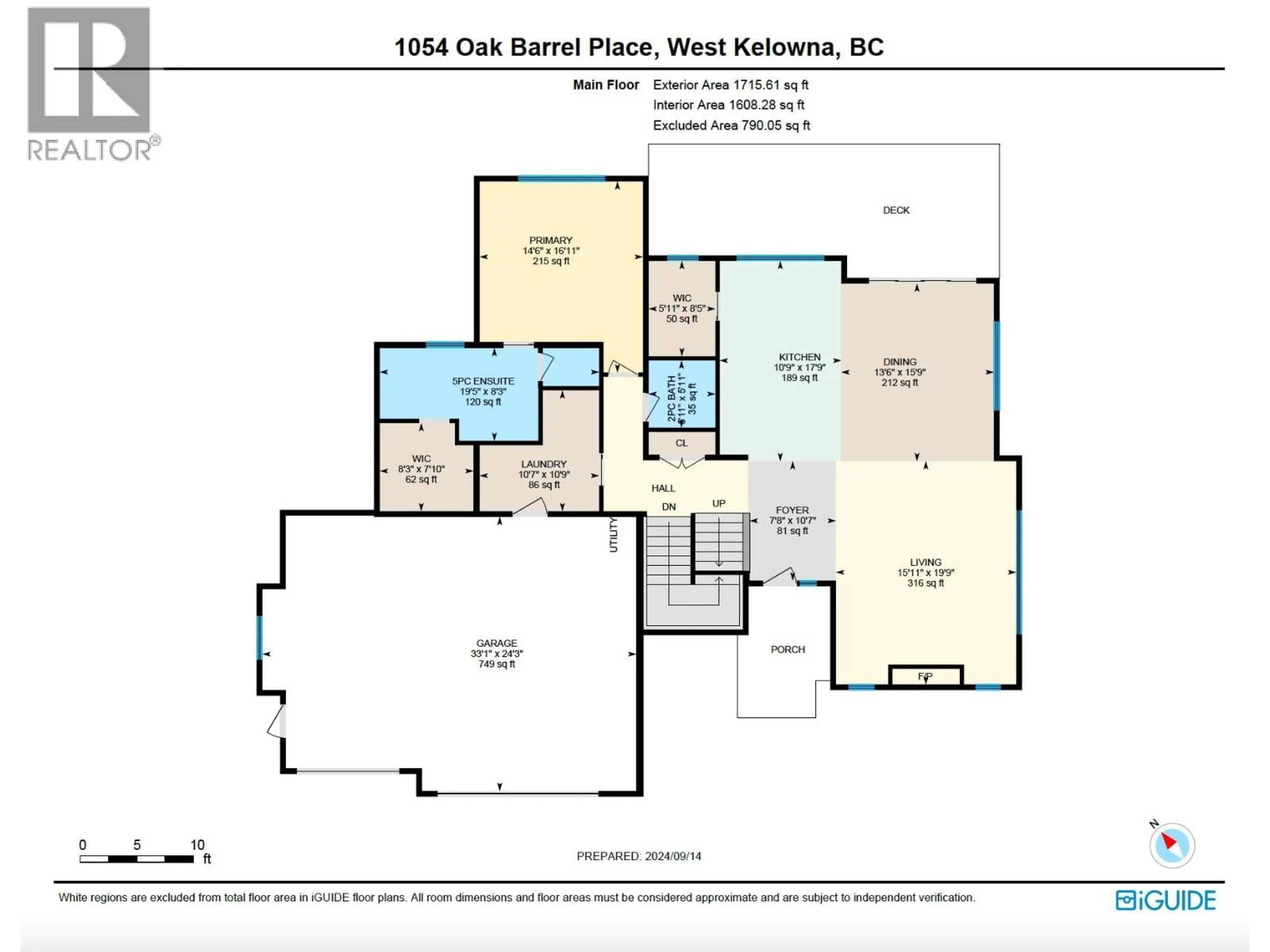 Floor plan for 1054 OAK BARREL PLACE, West Kelowna British Columbia V1Z0A6