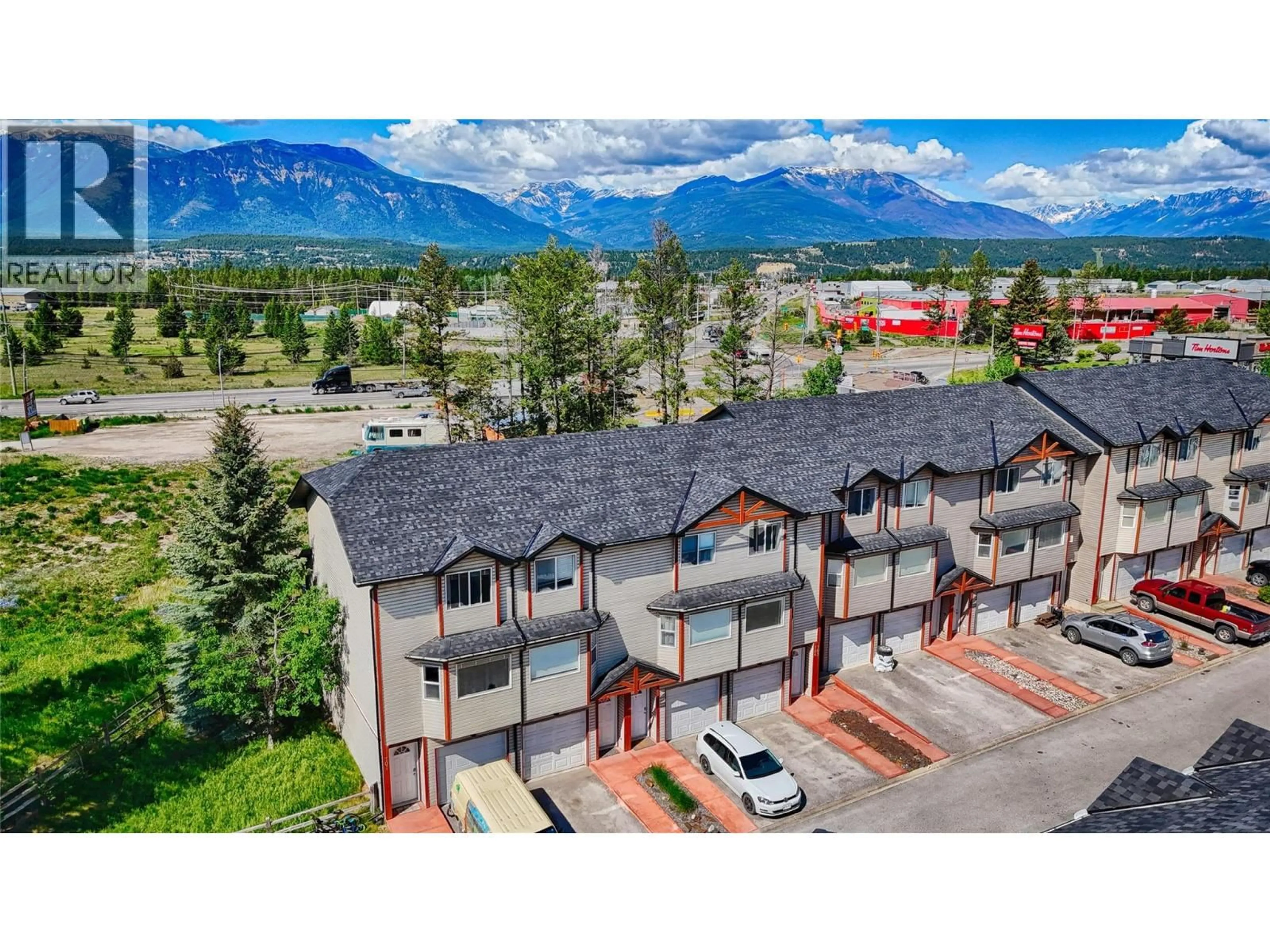 A pic from outside/outdoor area/front of a property/back of a property/a pic from drone, mountain view for 701 - 200 BLACK FOREST TRAIL, Invermere British Columbia V0A1K2