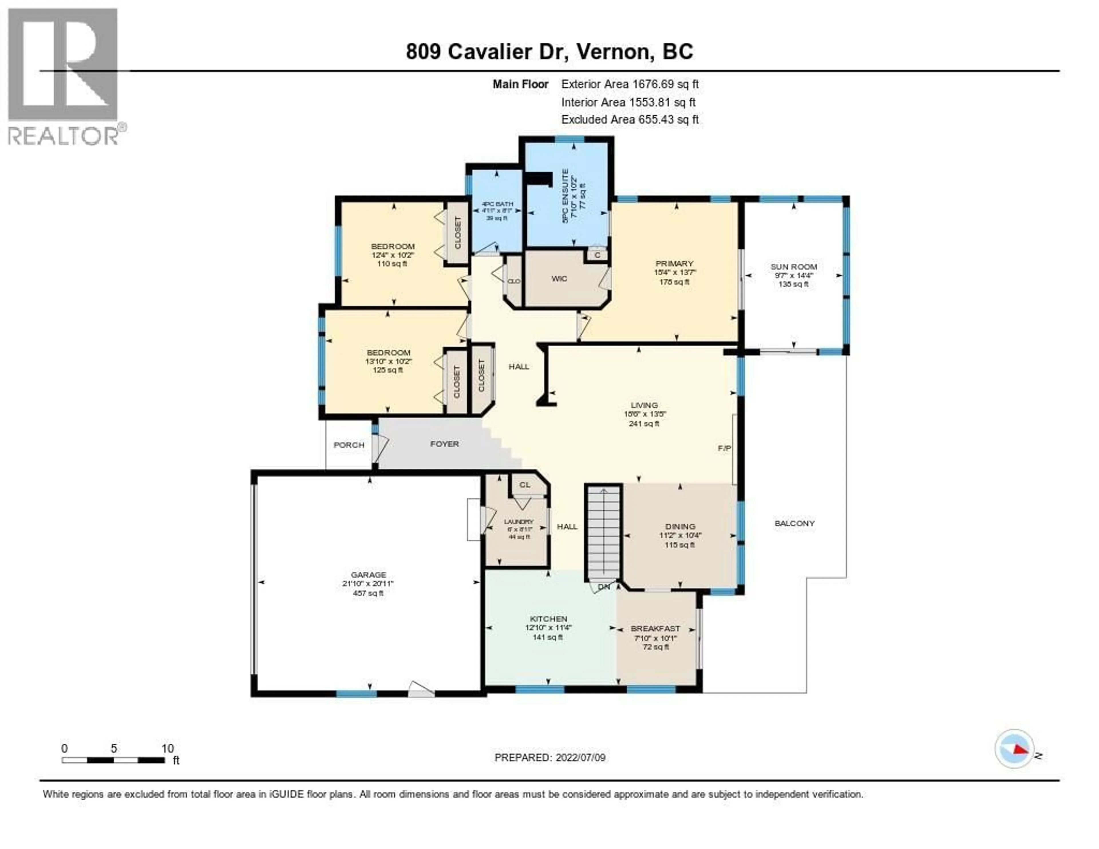 Floor plan for 809 CAVALIER DRIVE, Vernon British Columbia V1T9M6