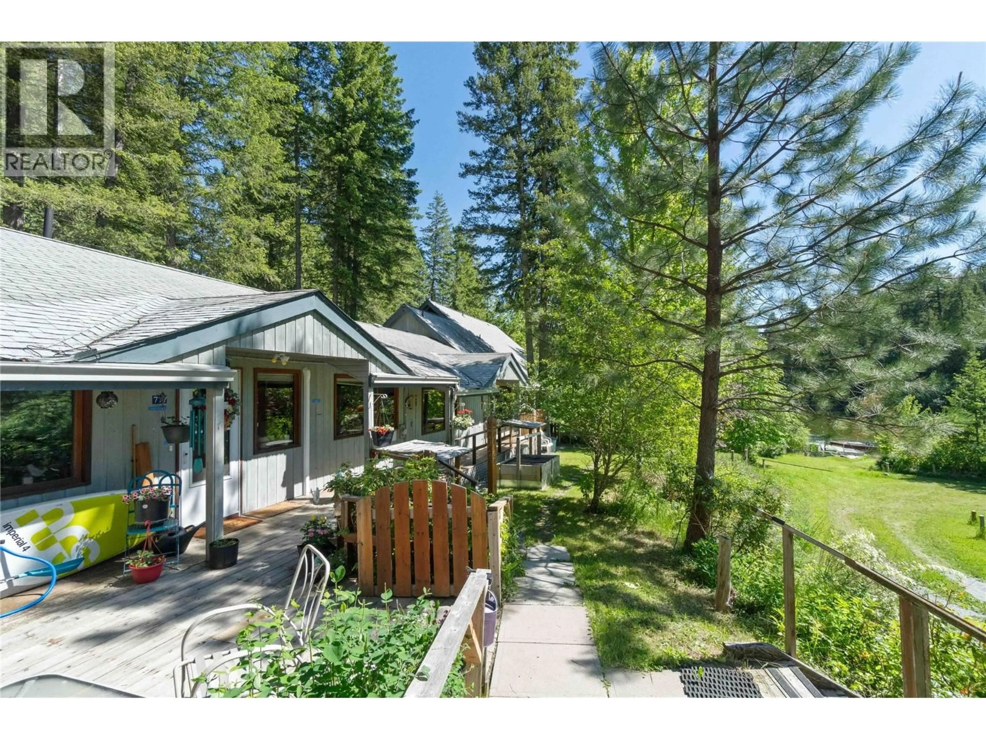 A pic from outside/outdoor area/front of a property/back of a property/a pic from drone, forest/trees view for 769 & 771 GARDOM LAKE ROAD, Enderby British Columbia V4Y4H8
