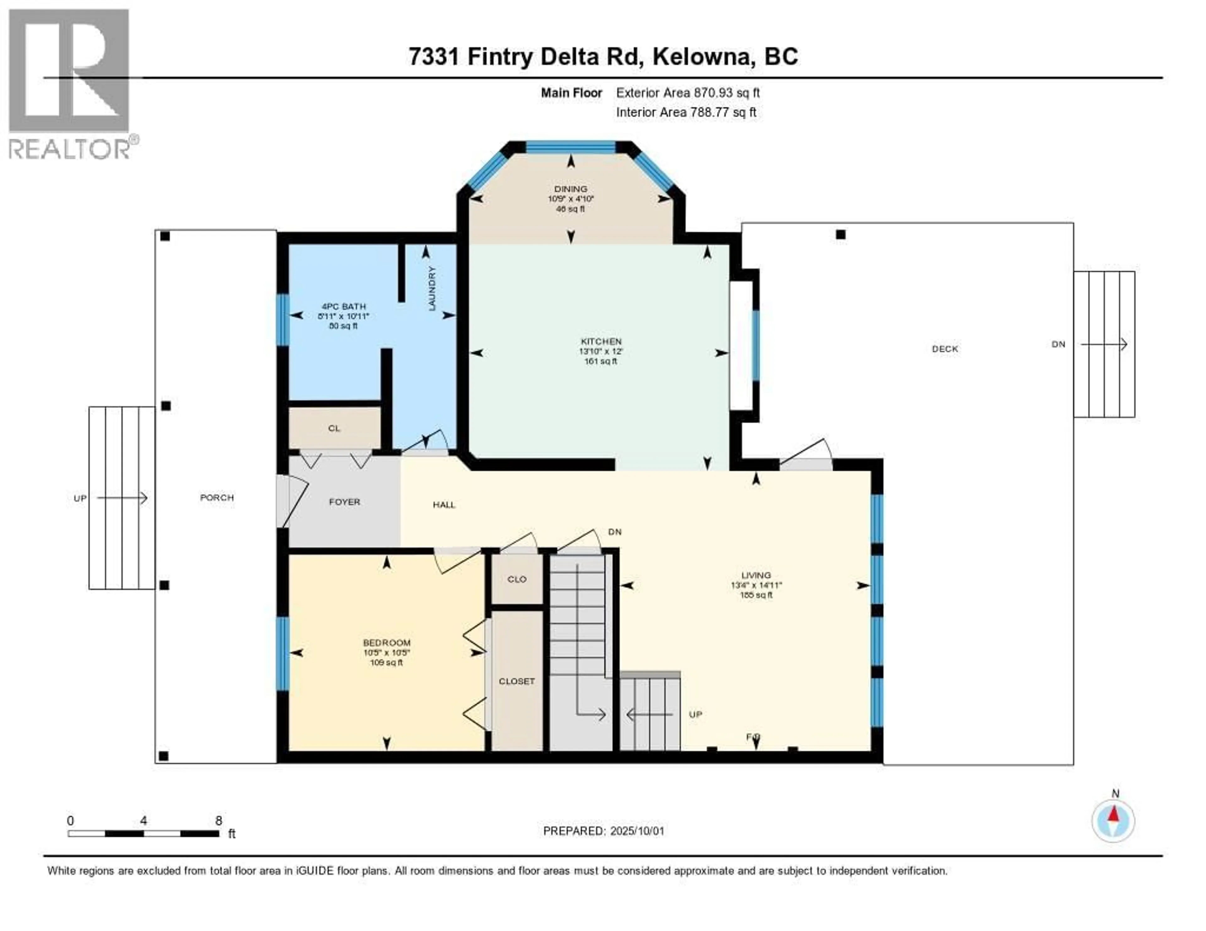 Floor plan for 7331 FINTRY DELTA ROAD, Kelowna British Columbia V1Z3V2