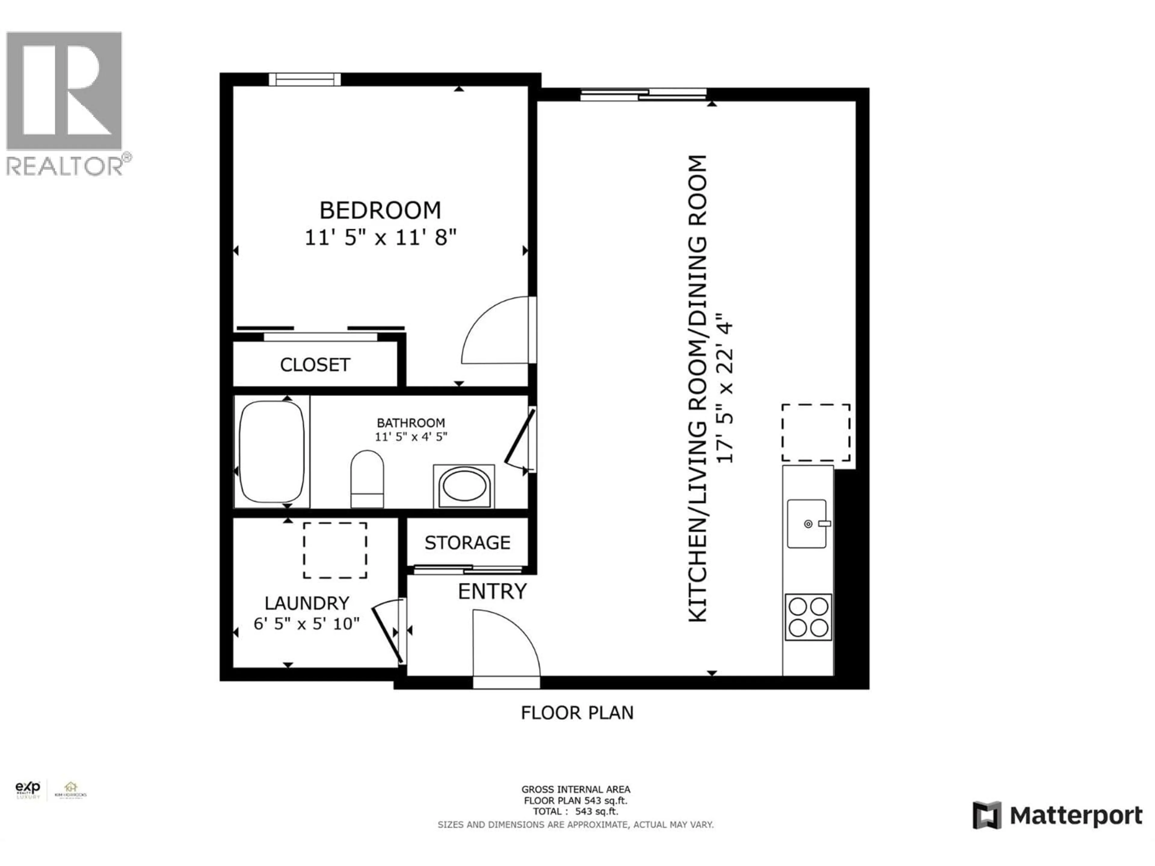 Floor plan for 207 - 514 VICTORIA STREET, Nelson British Columbia V1L4K8