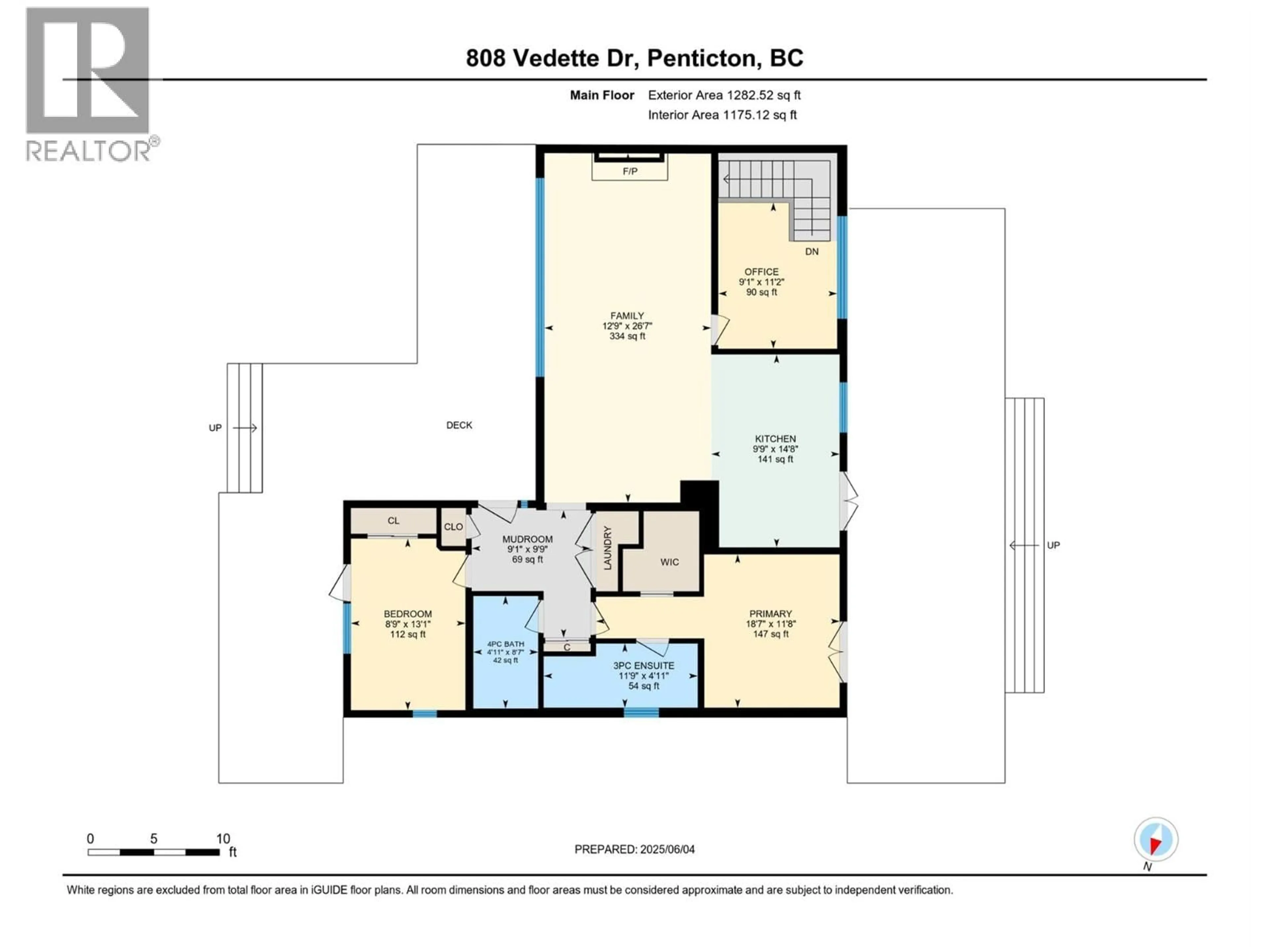 Floor plan for 808 VEDETTE DRIVE, Penticton British Columbia V2A8Y3