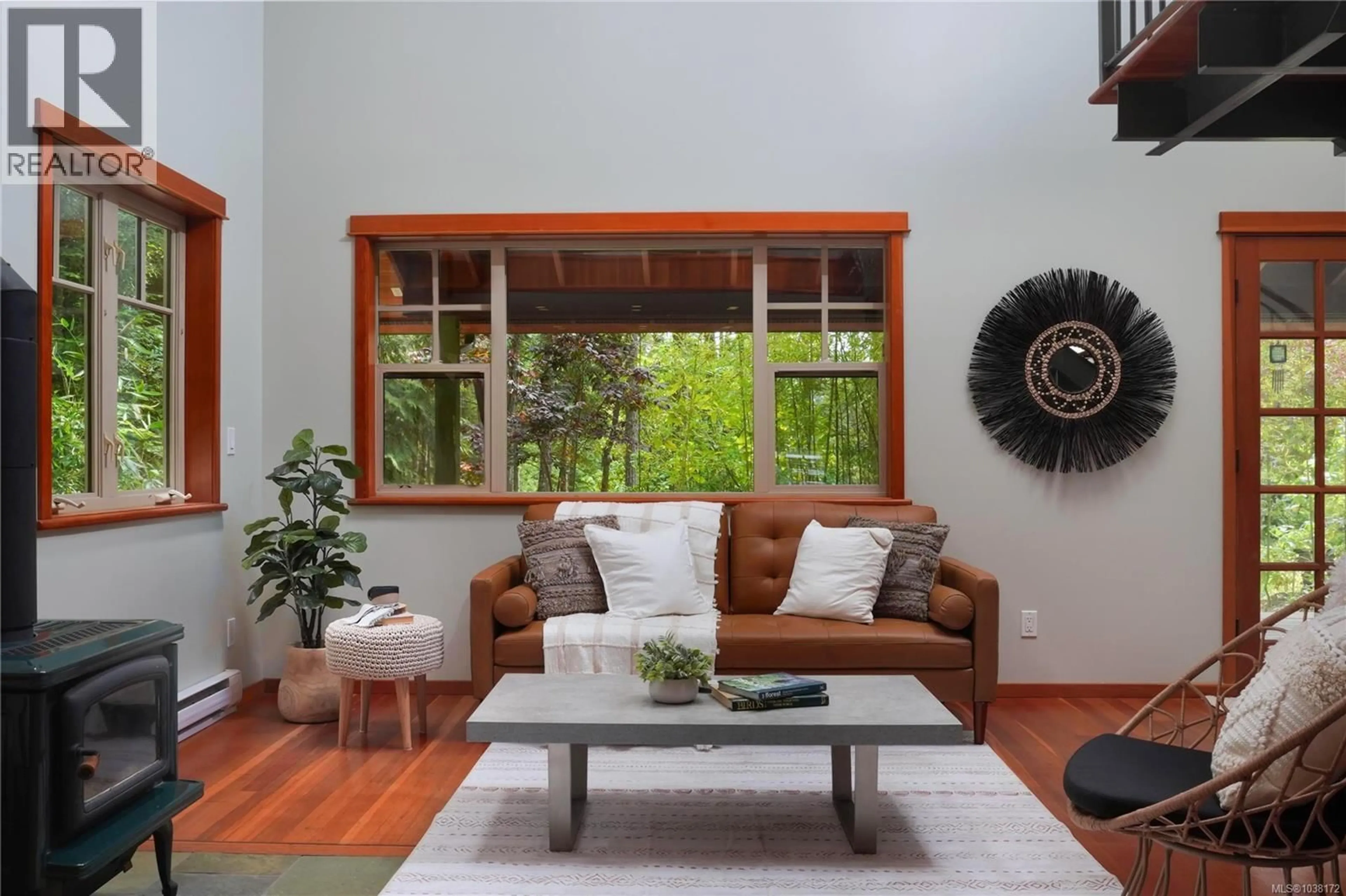 Living room with furniture, wood/laminate floor for 452 STARK ROAD, Salt Spring British Columbia V8K1P6