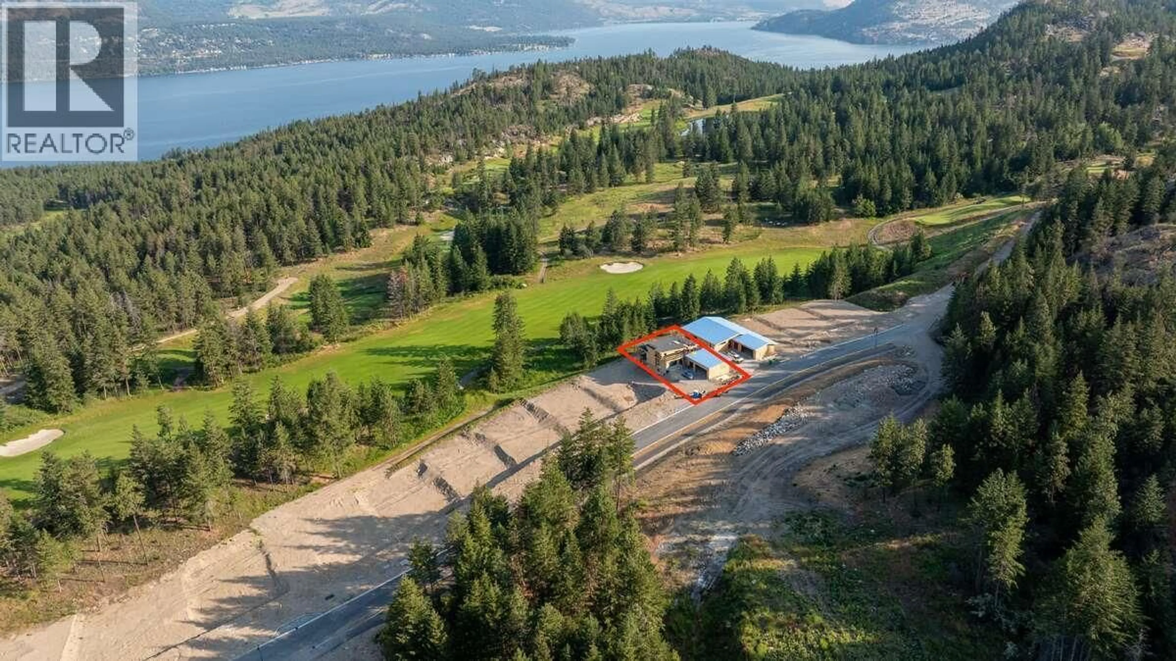 A pic from outside/outdoor area/front of a property/back of a property/a pic from drone, water/lake/river/ocean view for 862 PREDATOR RIDGE DRIVE, Vernon British Columbia V1H1G4