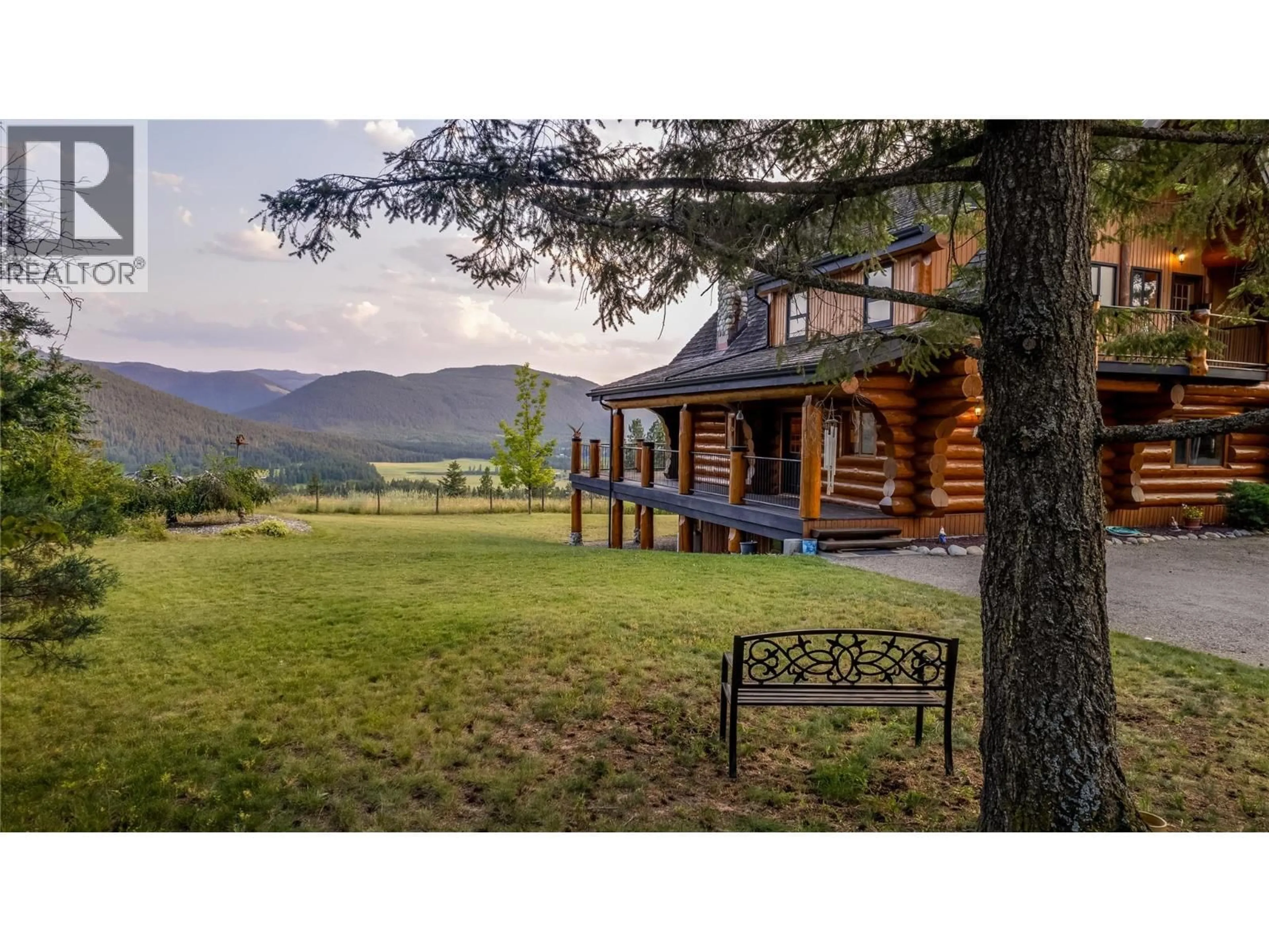 A pic from outside/outdoor area/front of a property/back of a property/a pic from drone, mountain view for 20 VALEVIEW ROAD, Lumby British Columbia V0E2G1