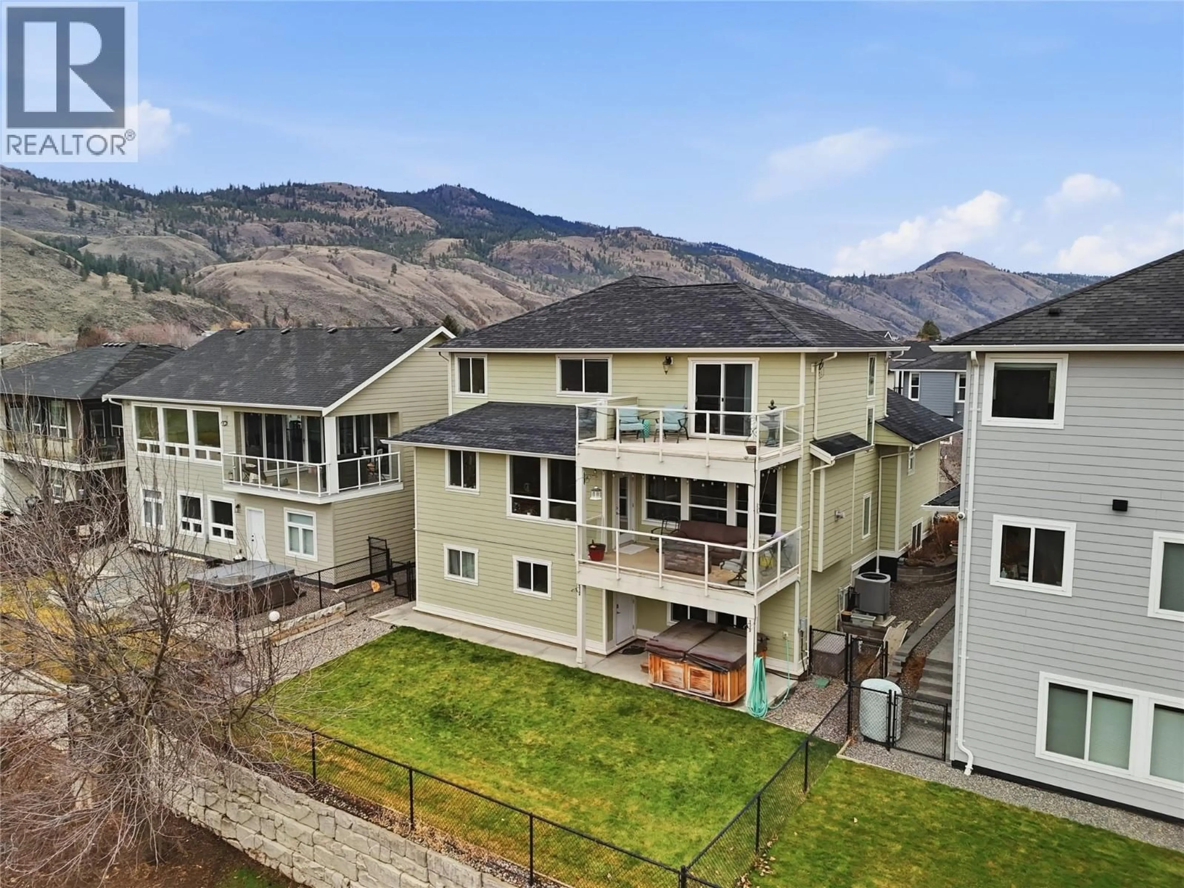 A pic from outside/outdoor area/front of a property/back of a property/a pic from drone, mountain view for 2748 BEACHMOUNT CRESCENT, Kamloops British Columbia V2B0E6